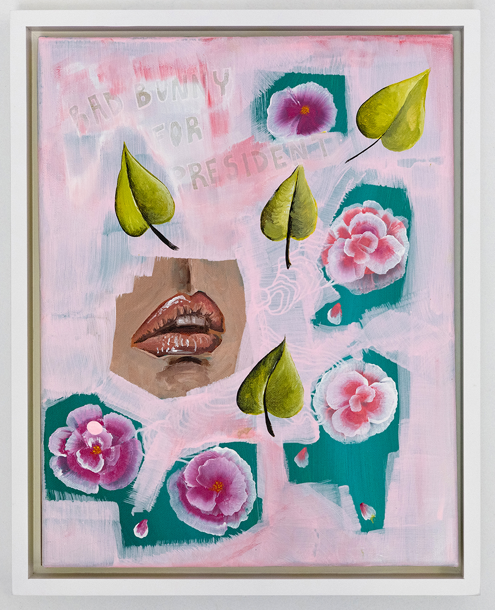 The Americas        acrylic on canvas, mounted on panel        14” h x 11” w	(framed)	        $850