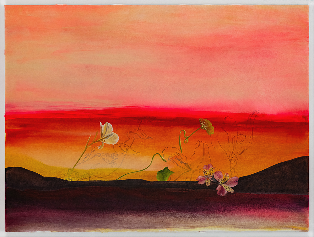 Night Remembering Day      acrylic on canvas      40” h x 30” w      $3400