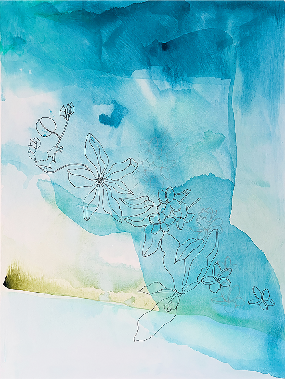 Seaful      acrylic on canvas      40” h x 30” w		      $3200 