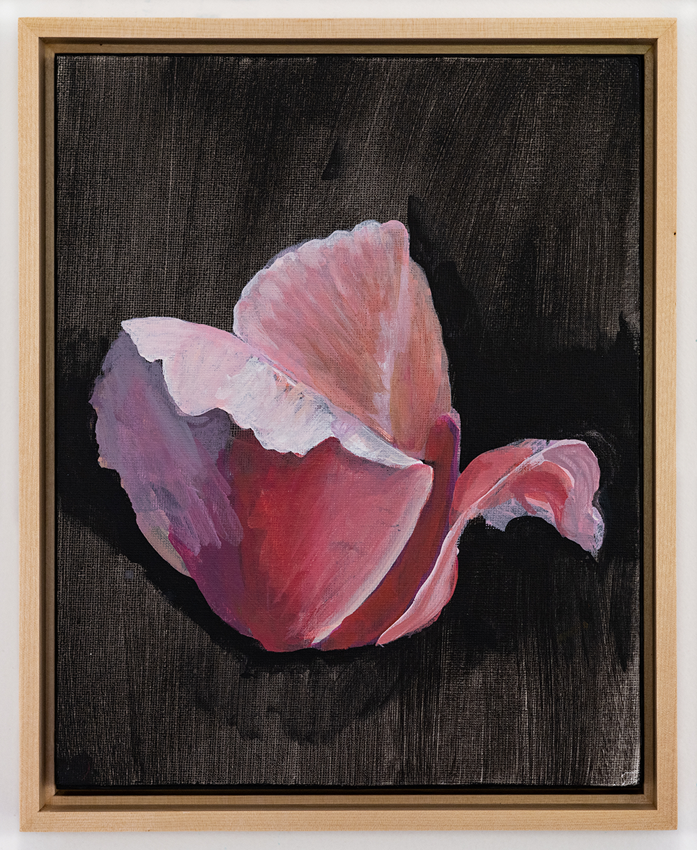Tulip Study       acrylic on canvas board       10” h x 8” w		       $600