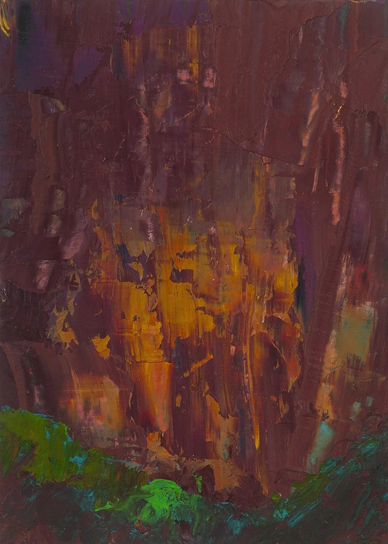 "Untitled," oil, 7”h x 5”w, 2021-2026