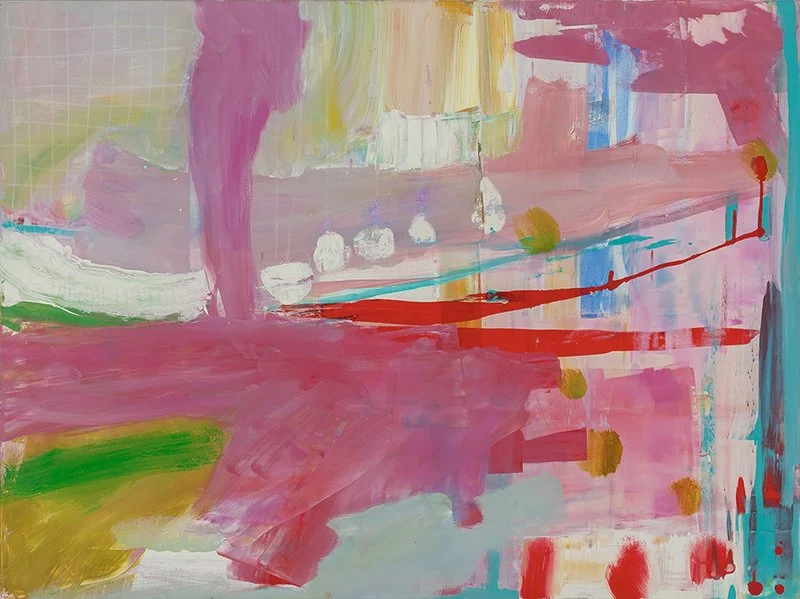 “Summer, Almost”, acrylic, 36”h x 48”w, 2025