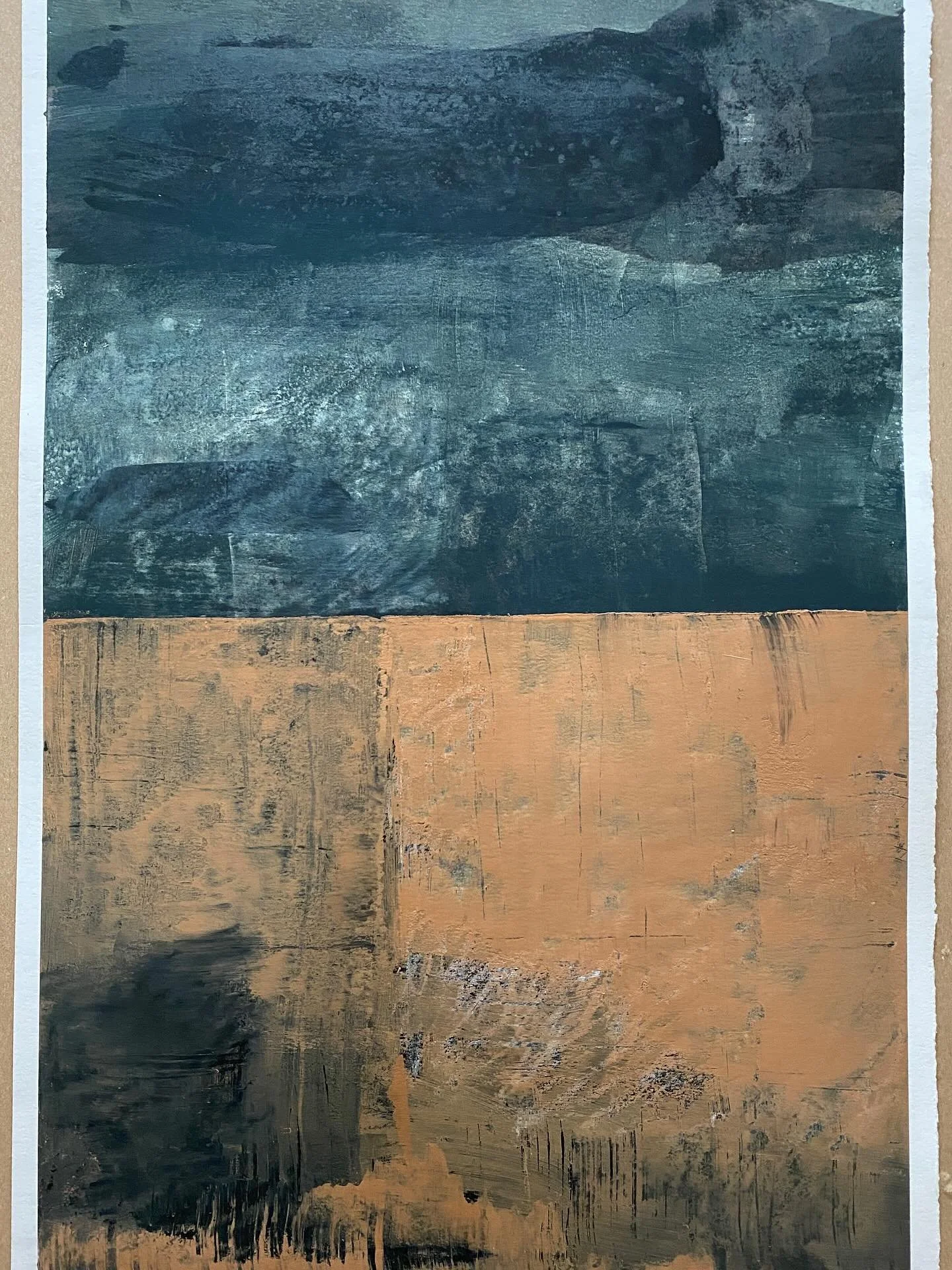 Two paintings on paper this week, and shared in my critical discussion group on Wednesday. I was working on them that morning, and hadn&rsquo;t really had much time to reflect on them, so having that time with @wporteous13 Bill Porteous and my peers 