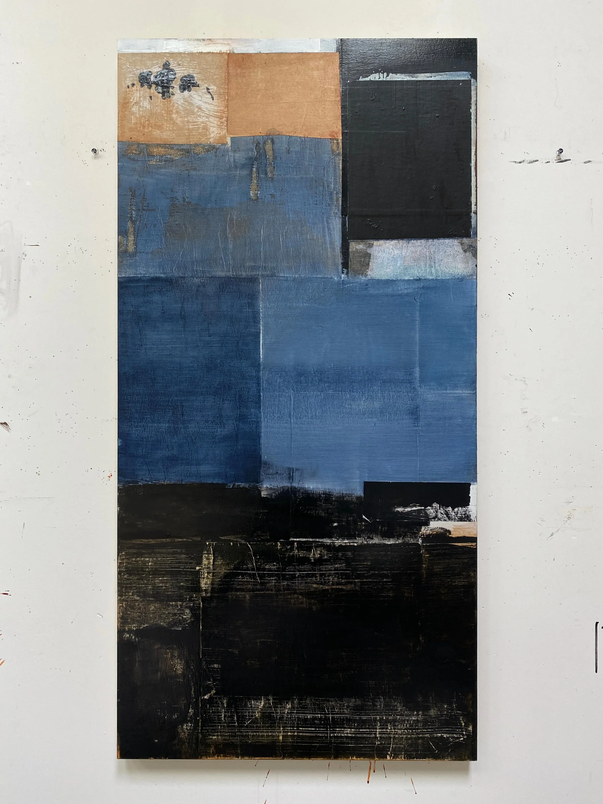 The past few weeks I have been working on a couple of larger pieces, bringing the same sensibilities that I enjoy in my smaller works into these two 48 x 24 inch panels. 

It felt great to return to panels after working on paper for some time. As alw