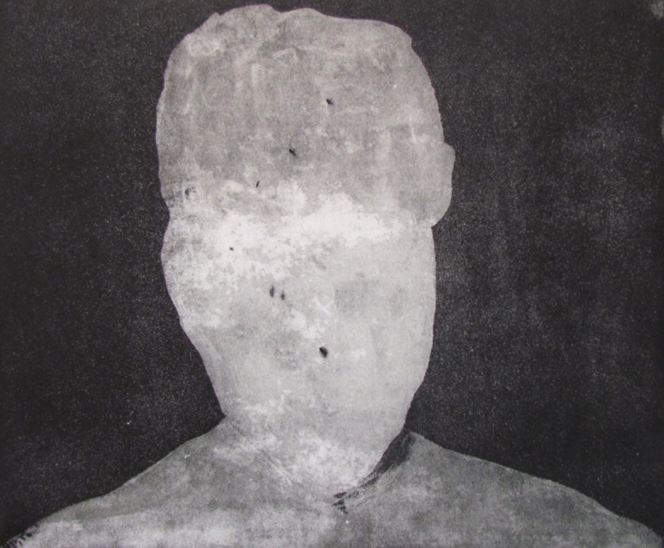 Untitled Etching, aquatint, white ground on paper 18x24” image area 2014