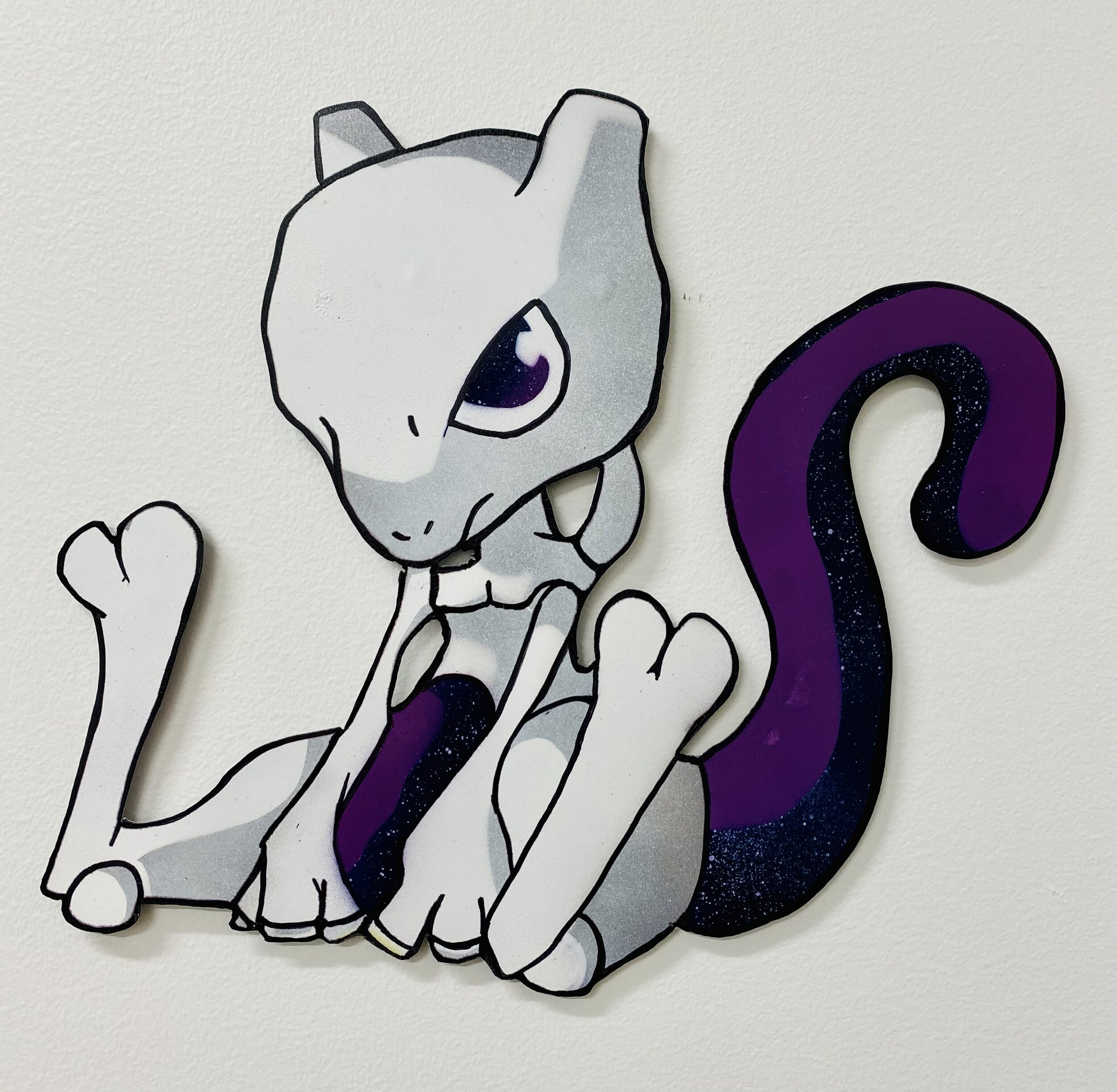  Mewtwo Recreation  painted steel 
