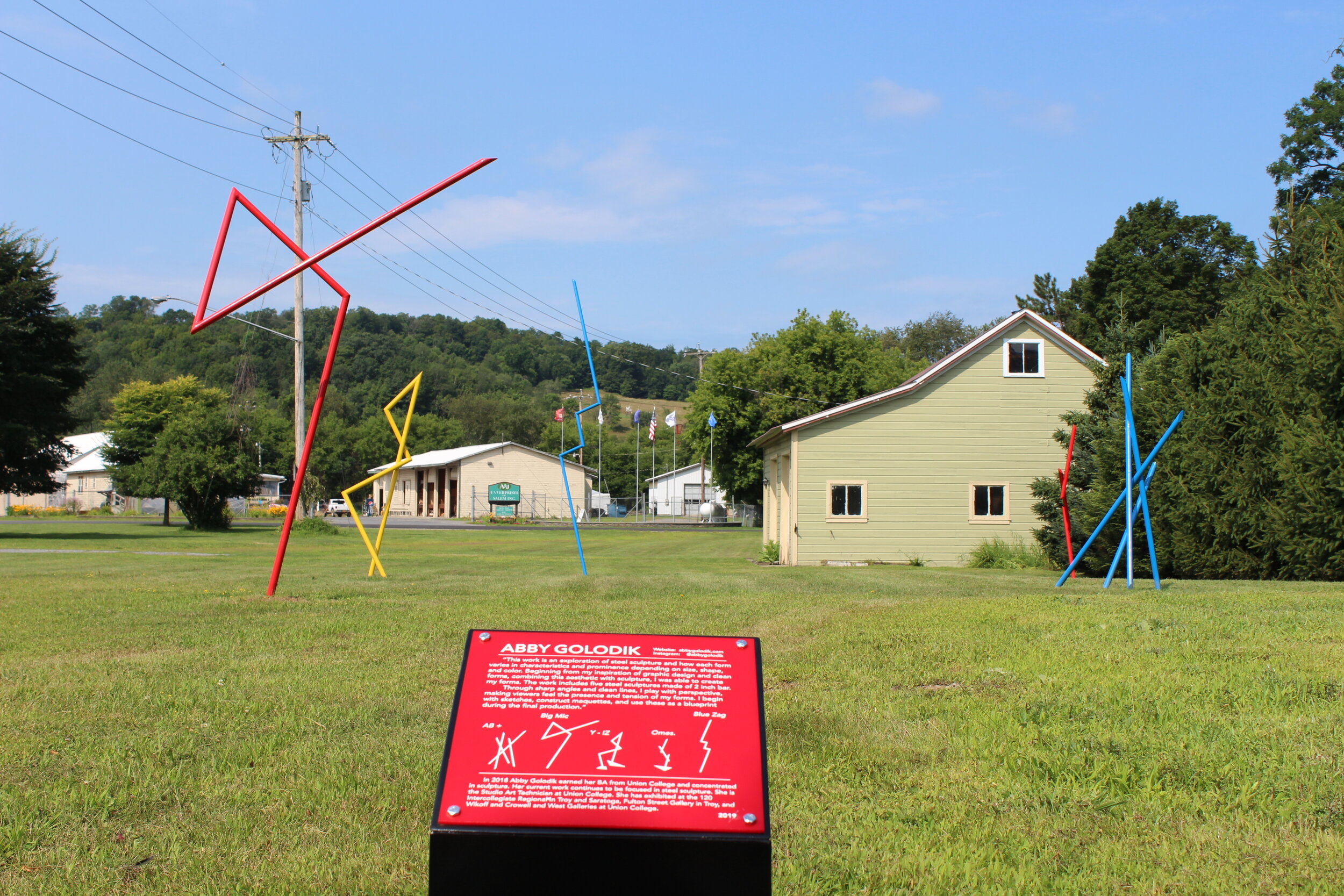 "Angles" Installation at Salem Art Works 