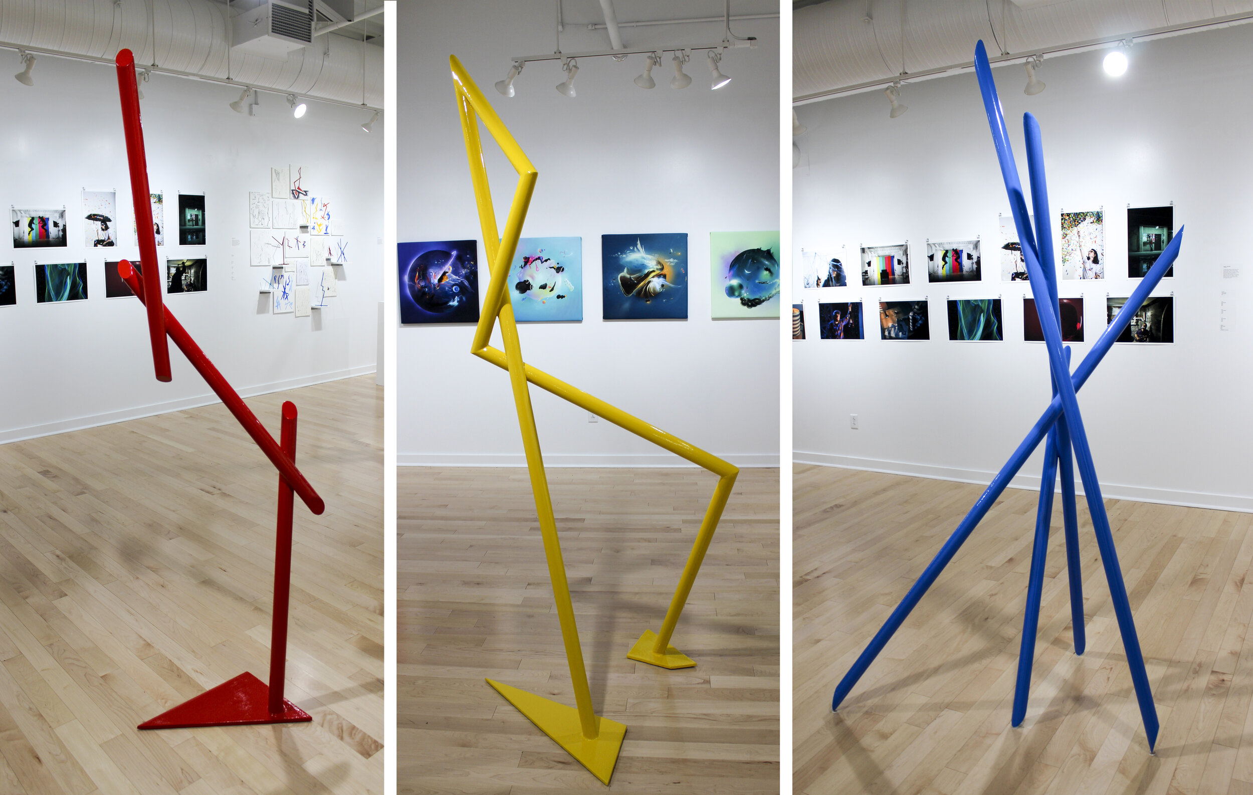 "Perspectives" Installation at Union College, Crowell and West Galleries, 2018