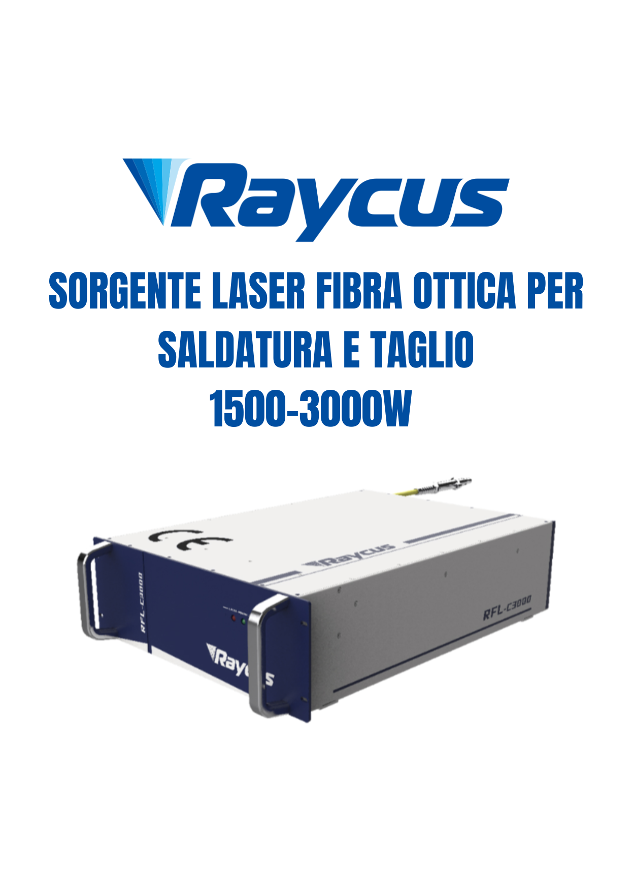 SORGENTI LASER FIBRA OTTICA PER TAGLIO E SALDATURA