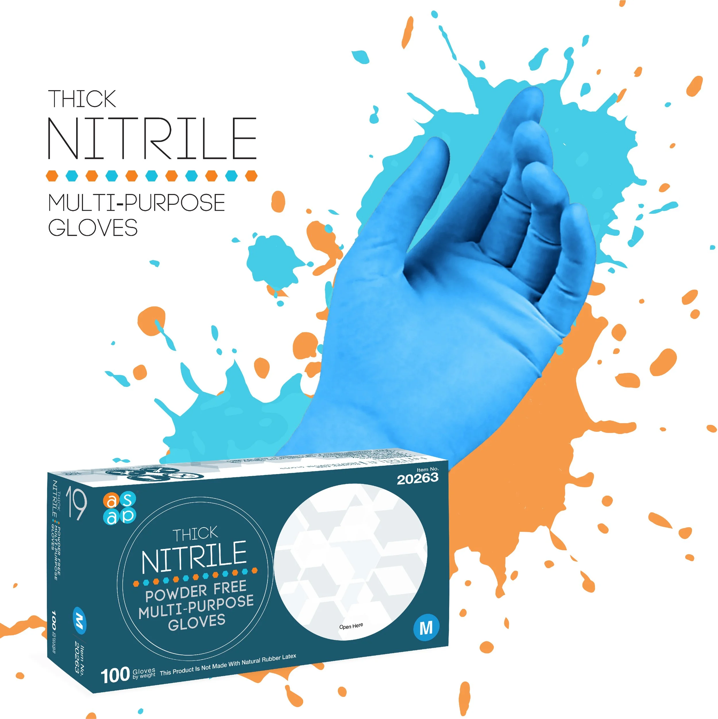 Thick Nitrile Multi-Purpose Gloves (20260)