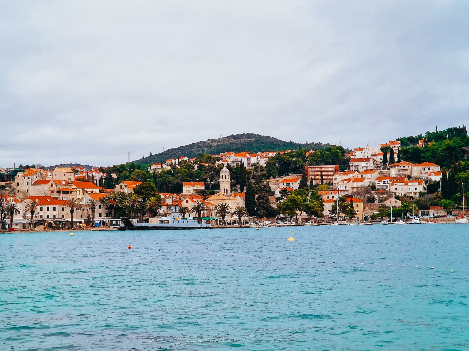 cavtat waterfront, a town near Dubrovnik Croatia