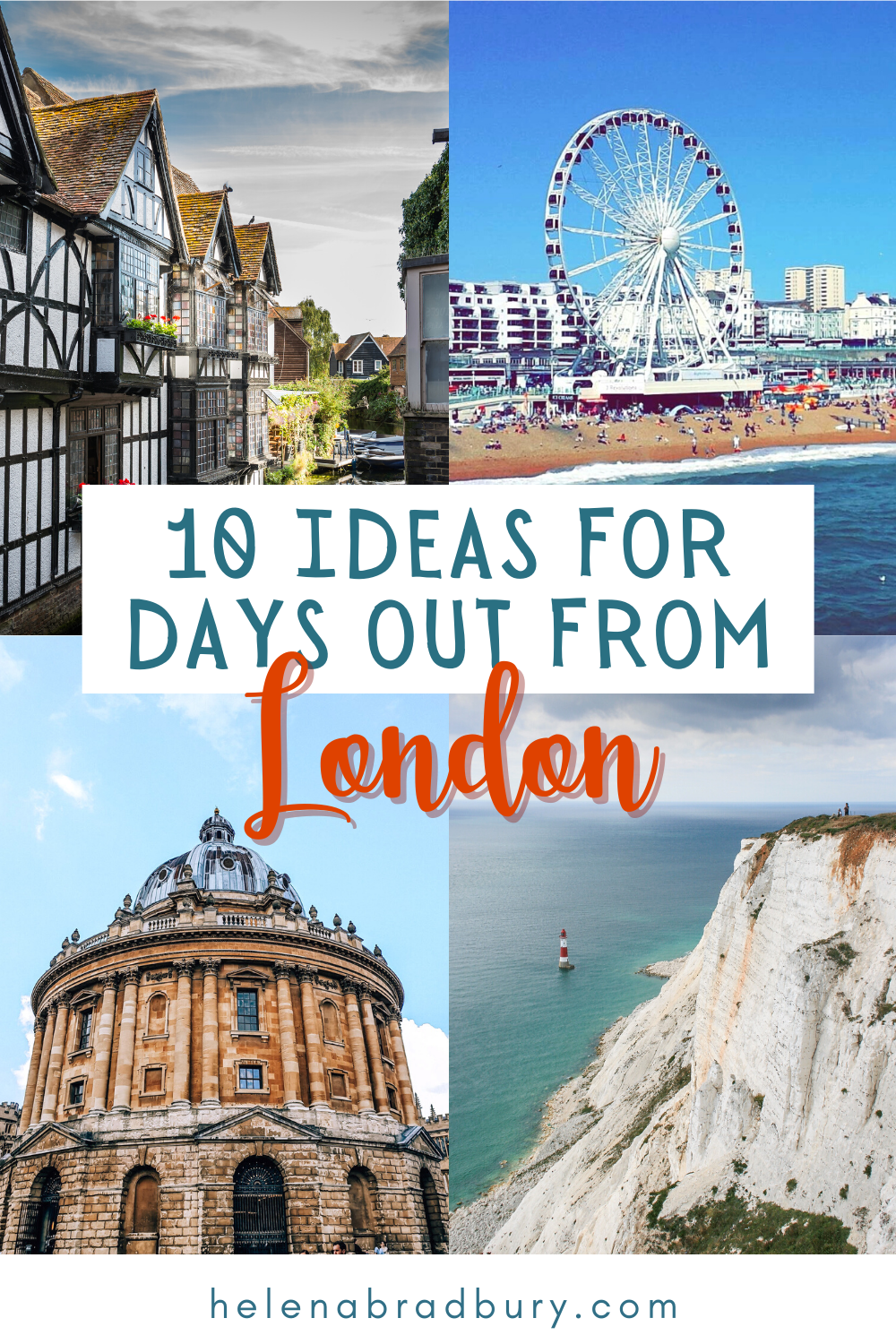 Here are 10 ideas for the best day trips from London for a fun day out or a romantic escape from the city. Whether you’re travelling by car, train or bus, use these one day trips from London to plan your day. | london day trips by train | best day tr