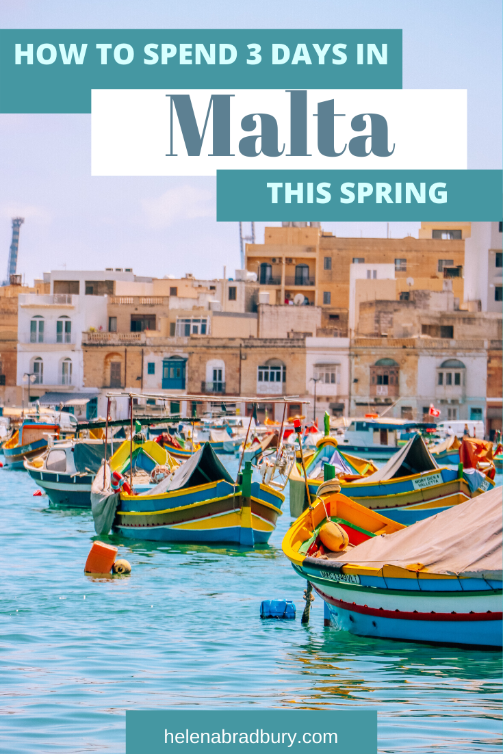 The perfect 3 day itinerary for Malta | Helena Bradbury Travel Blogger | How to spend 3 days in Malta | long weekend in Malta | Europe weekend trip | where to go in Malta | Malta things to do in | Malta travel guide | Malta travel tips | Malta trave…