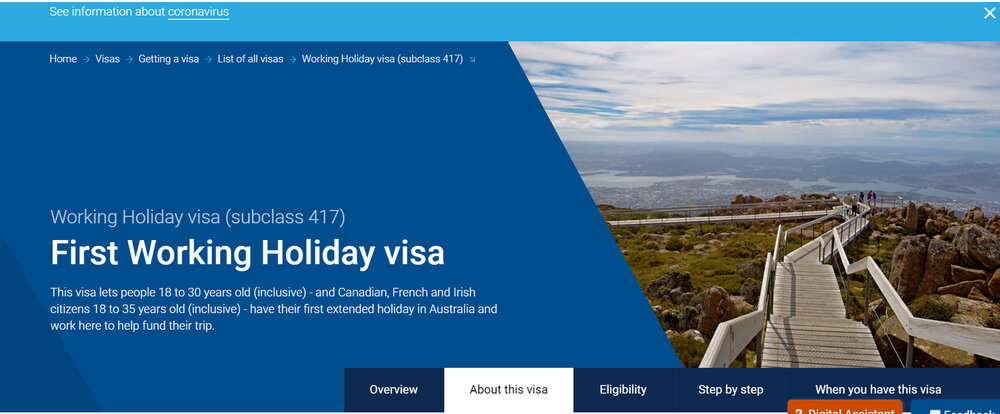 The Complete Australia Holiday Visa Guide — Bradbury
