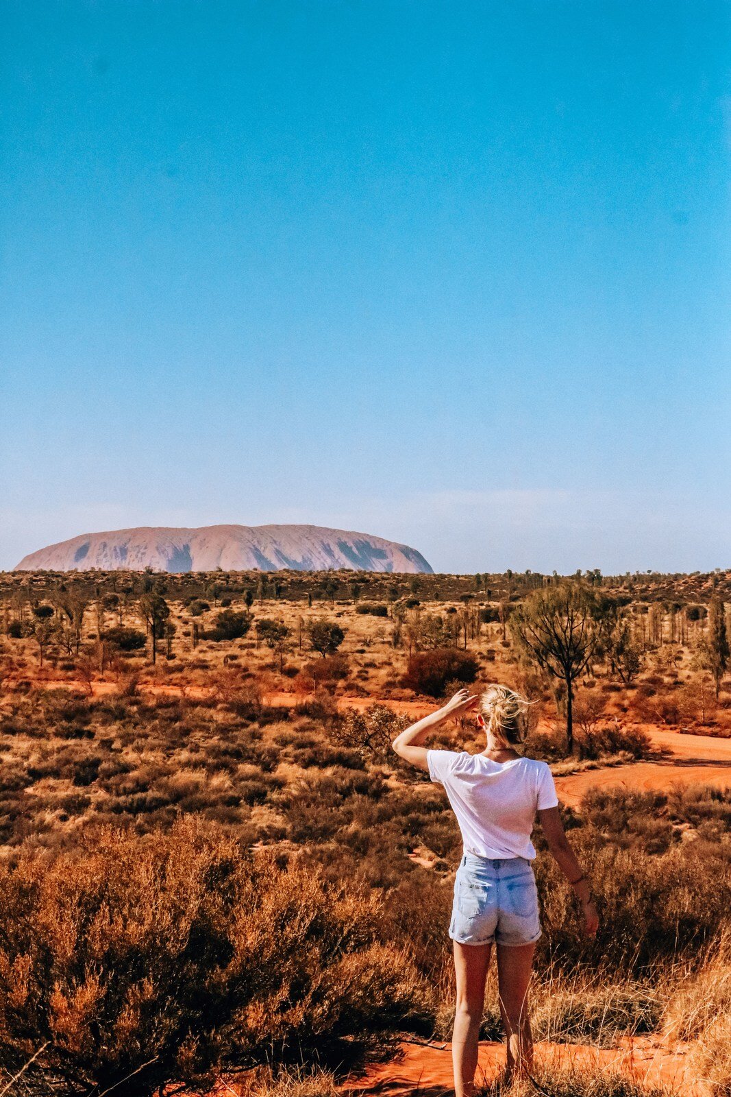 looking out to Uluru in Northern Territory