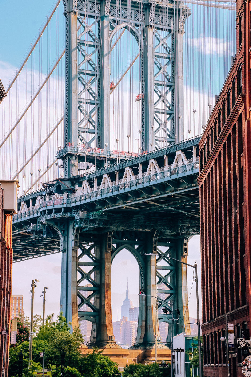 Dumbo view of the Manhattan Bridge New York