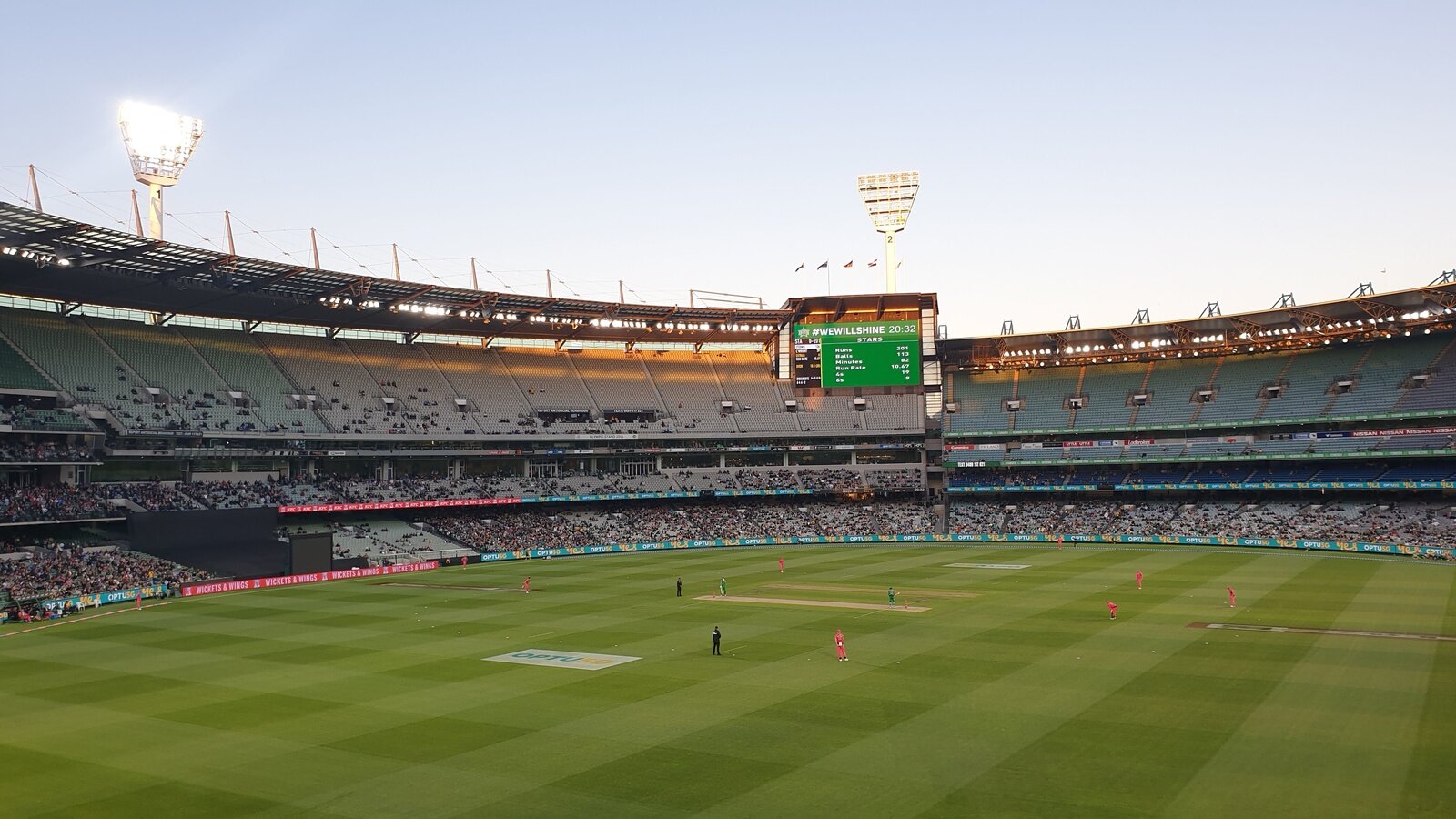 Cricket Game at the MCG arena Melbourne