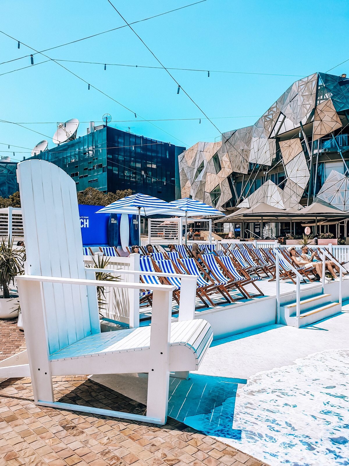 Federation Square in summer