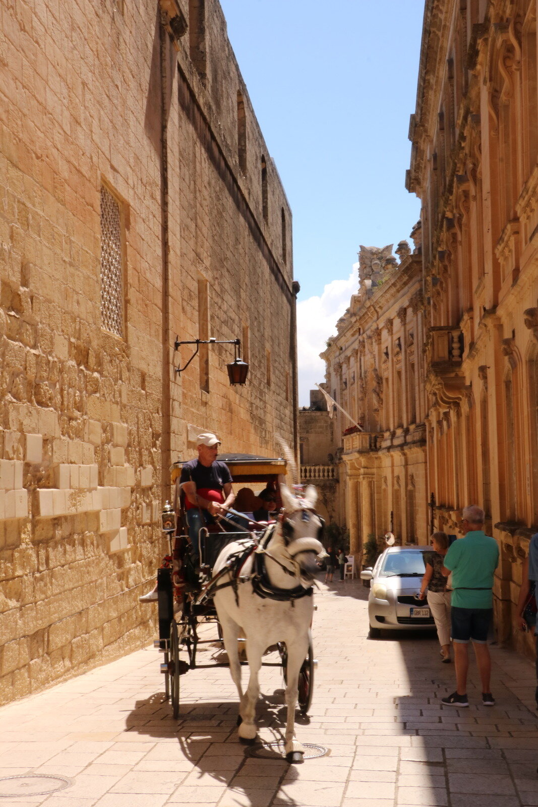 horse and cart in Mdina, Malta