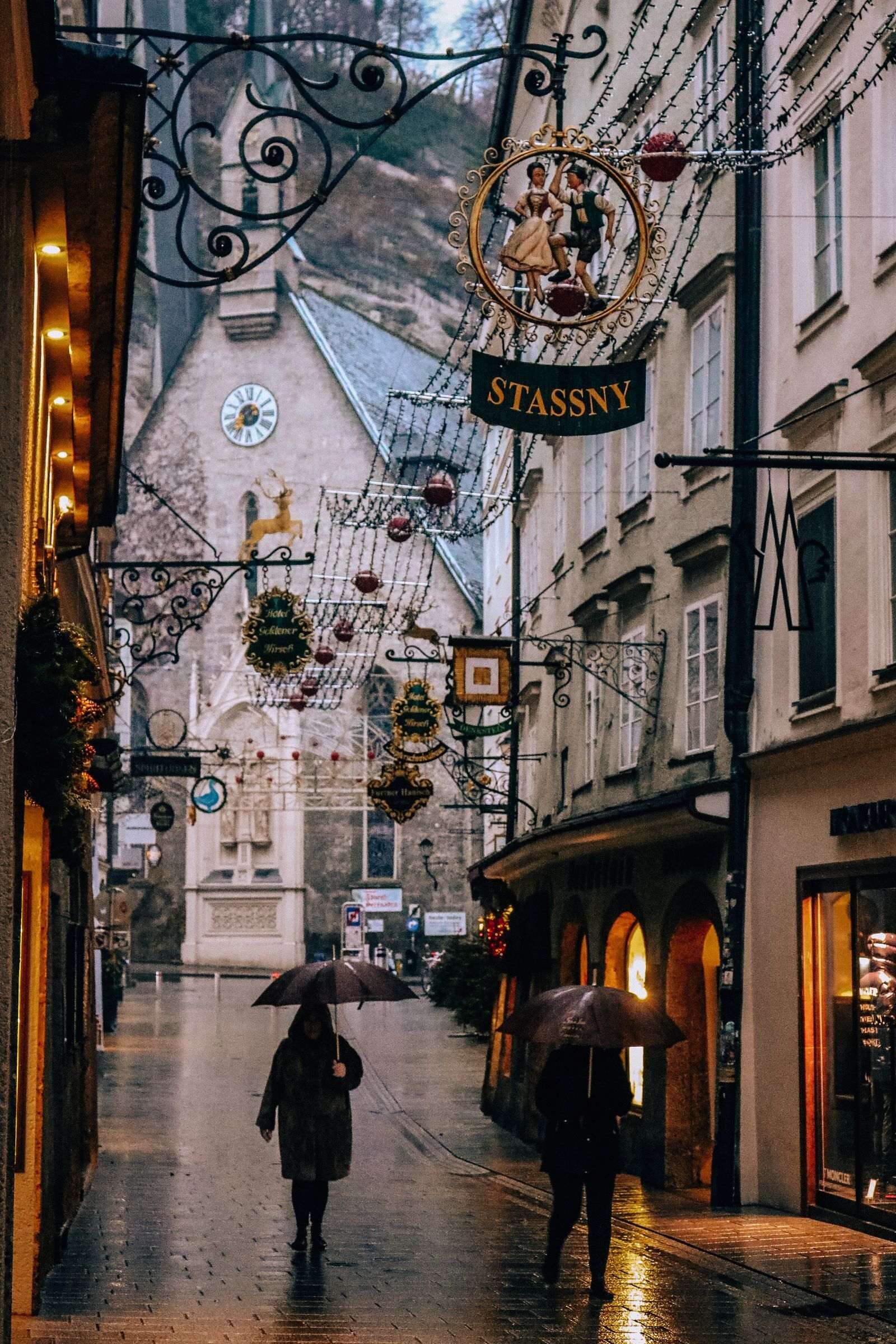 Street in Salzburg, Austria
