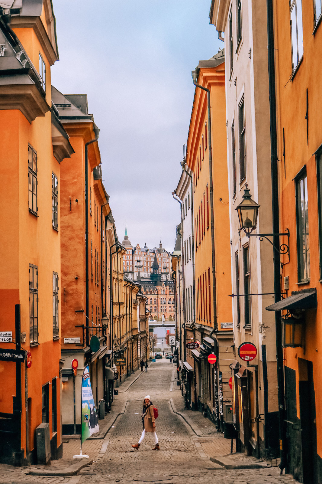 street view in Stockholm, Sweden