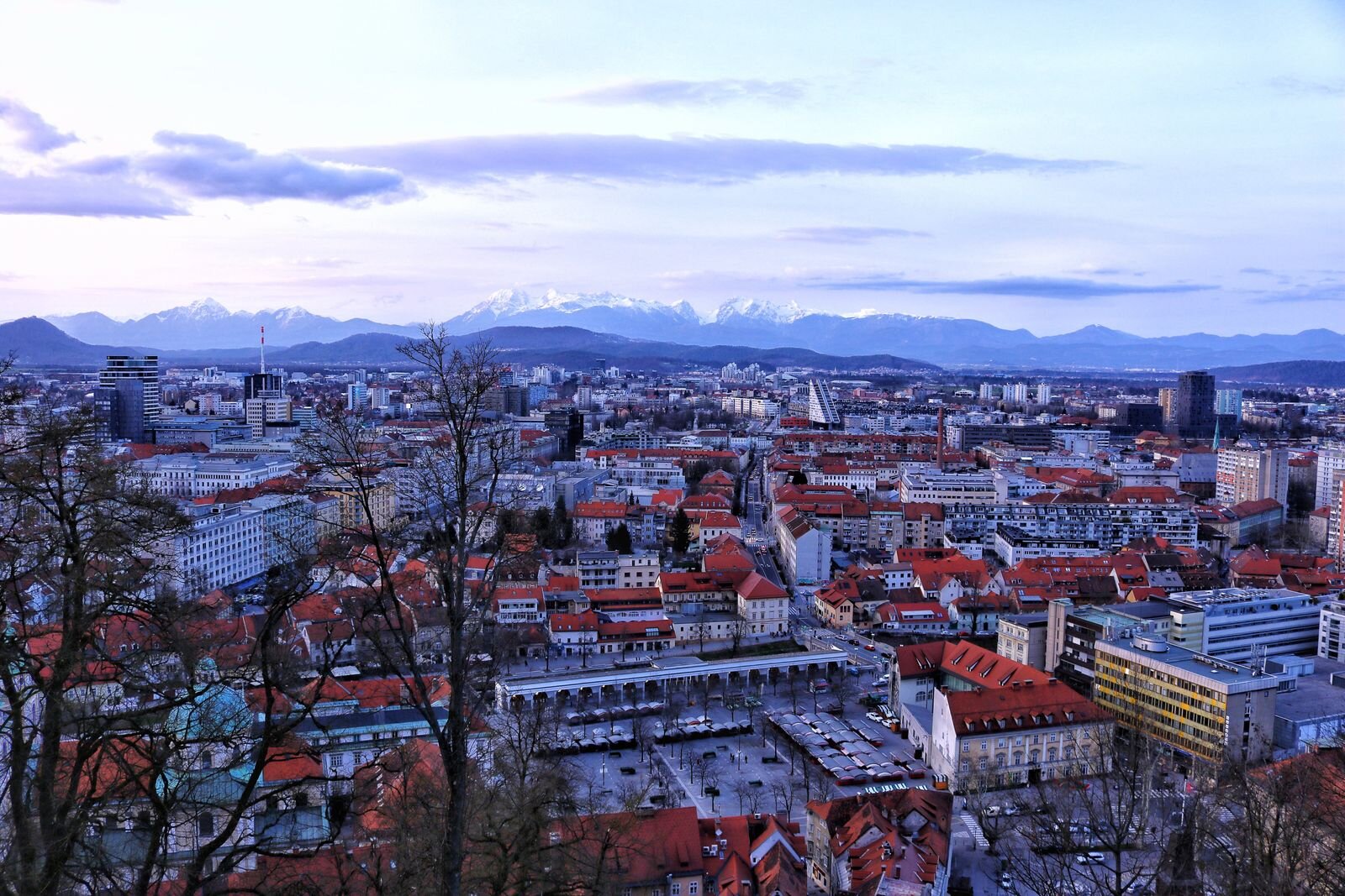 View of Ljubljana from the castle