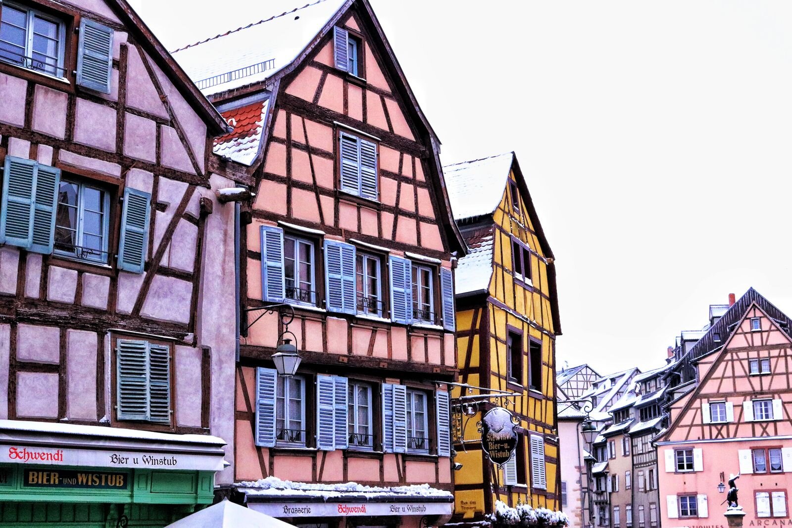 Colourful Colmar timber frame houses