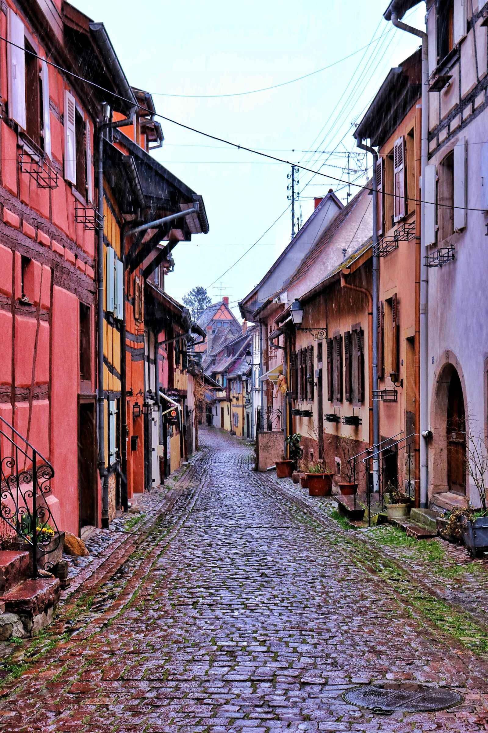 cobbled streets Eguisheim