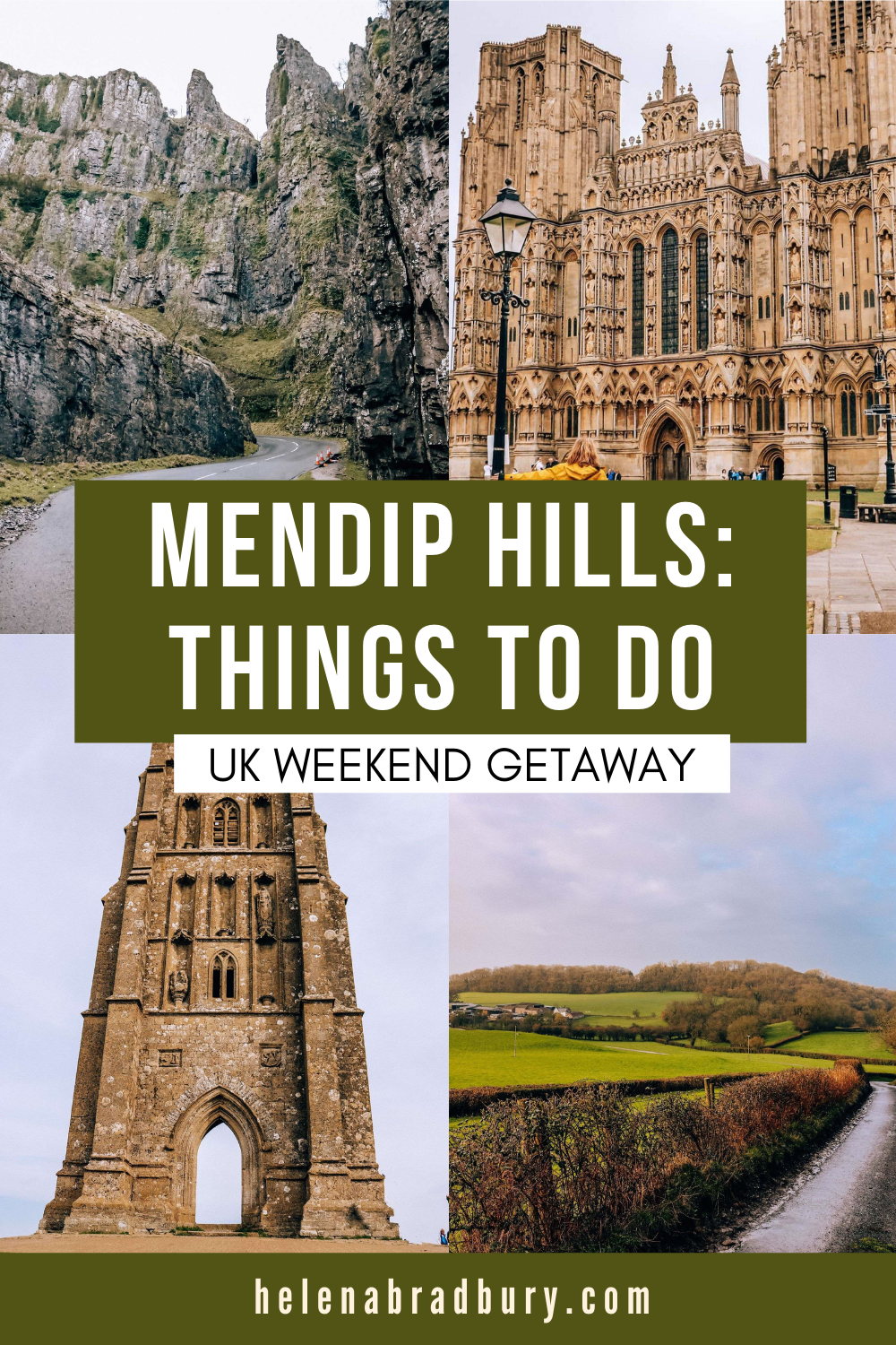 The Mendip Hills in Somerset are an underrated destination in the UK but are perfect for a UK weekend getaway. Use this guide to plan things to do in the Mendips | Helena Bradbury travel blog | uk travel destinations beautiful places | somerset engl…