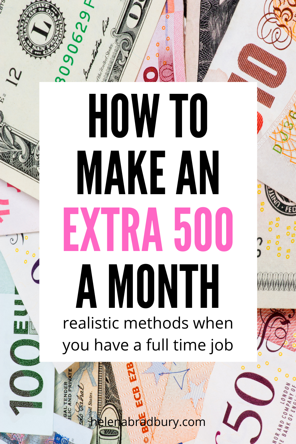 These are realistic ways to make make an extra 500 a month, whether you’re looking for a side hustle or just some extra cash while you work full time, and I’ve done them all | make extra 500 a month | how to make an extra $500 a month | how to get m…