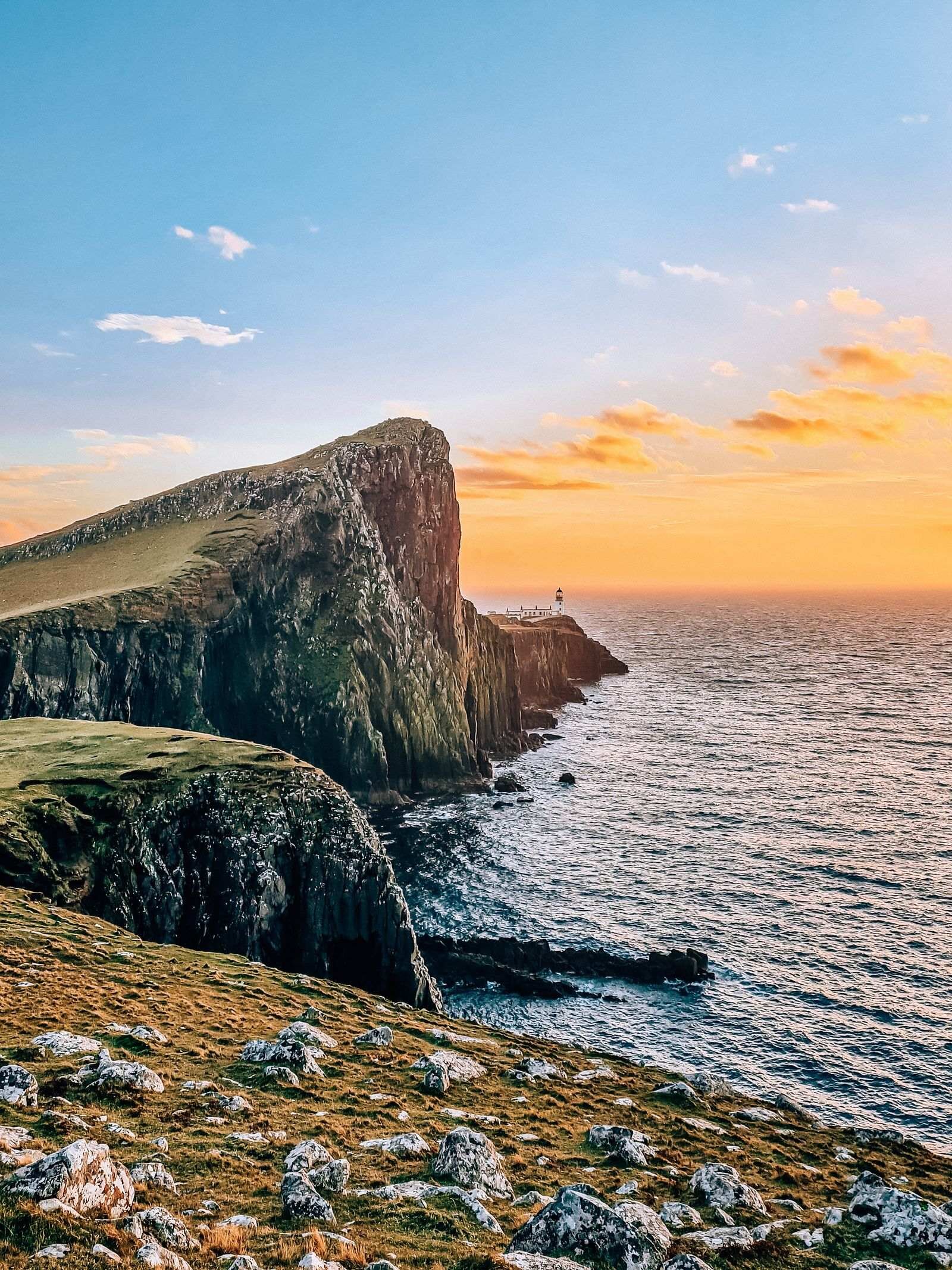 Neist Point Lighthouse on the west coast of Isle of Skye