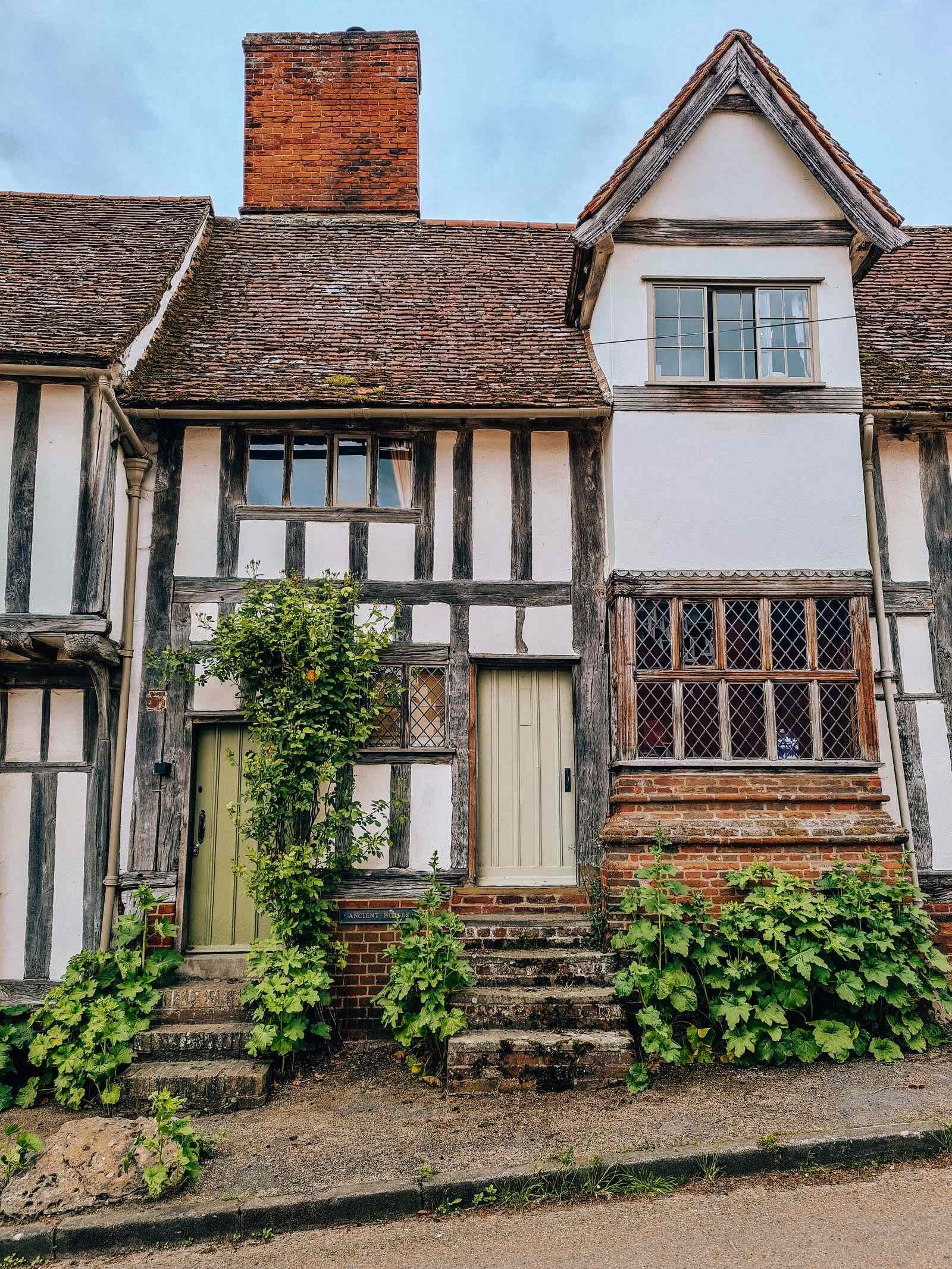 Kersey medieval timber frame houses