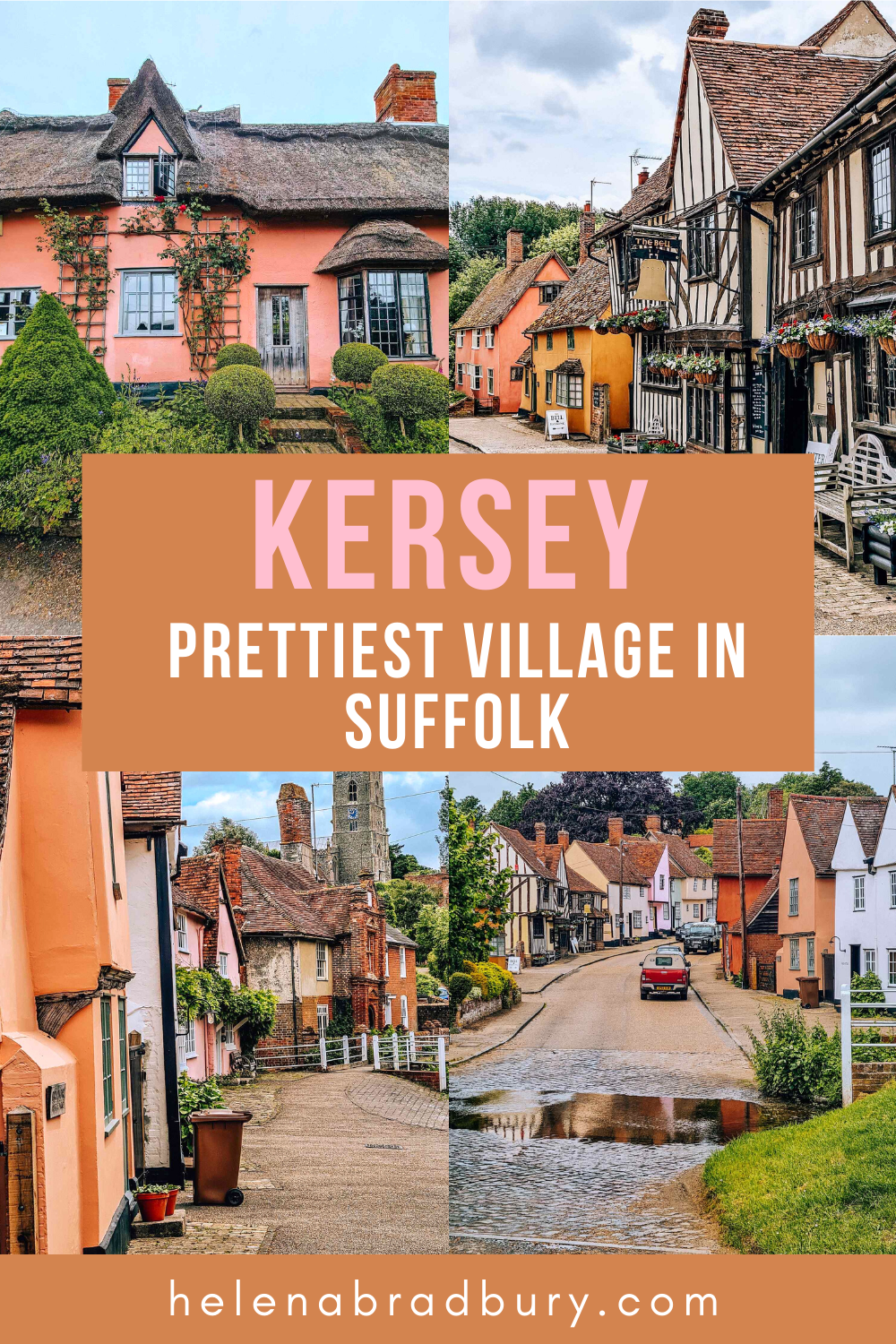 If you’re looking for the best villages to visit in Suffolk, don’t miss Kersey. This medieval village is definitely a contender for the prettiest village in Suffolk. | pretty villages in england | quaint villages in england | beautiful villages engl…