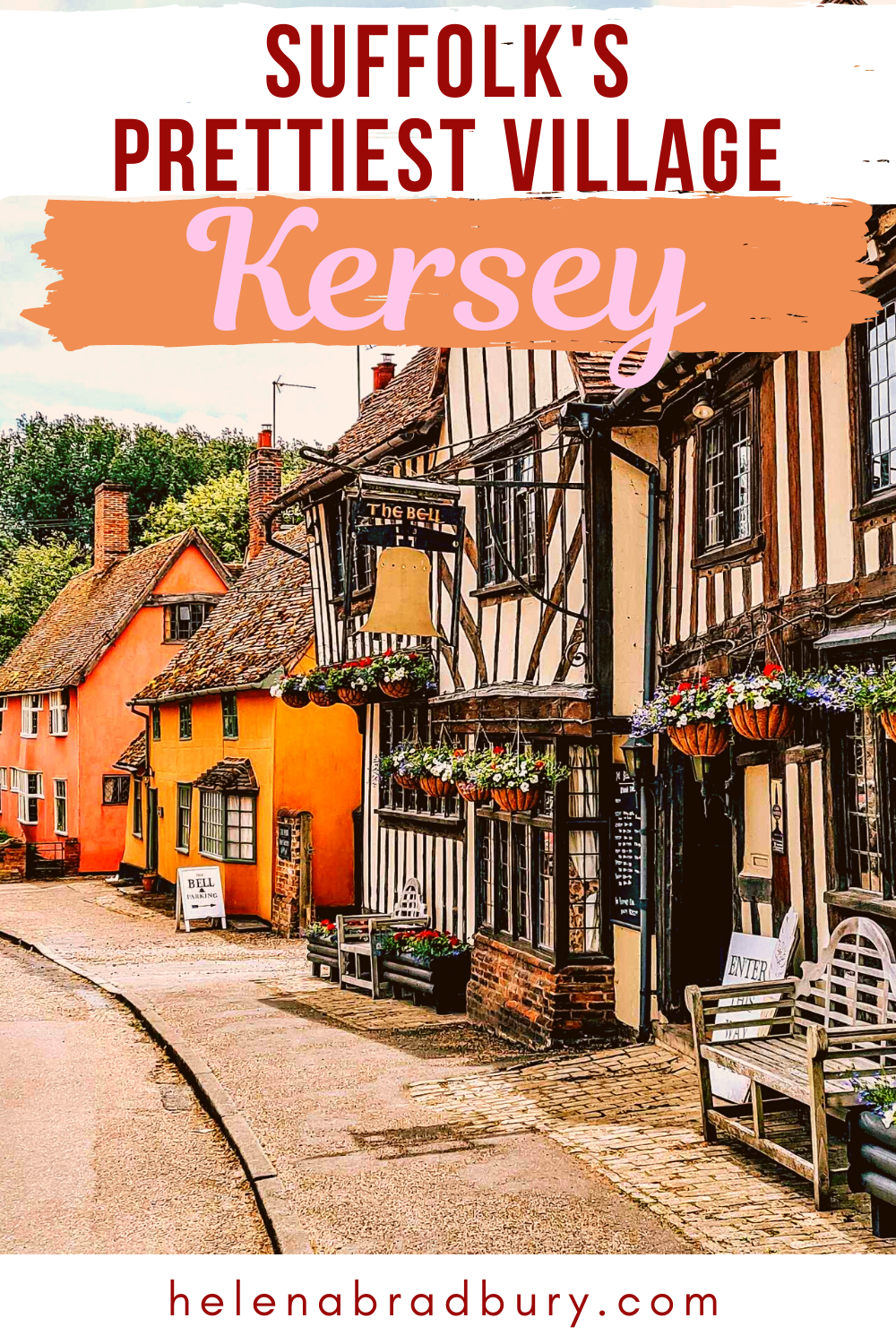 If you’re looking for the best villages to visit in Suffolk, don’t miss Kersey. This medieval village is definitely a contender for the prettiest village in Suffolk. | pretty villages in england | quaint villages in england | beautiful villages engl…