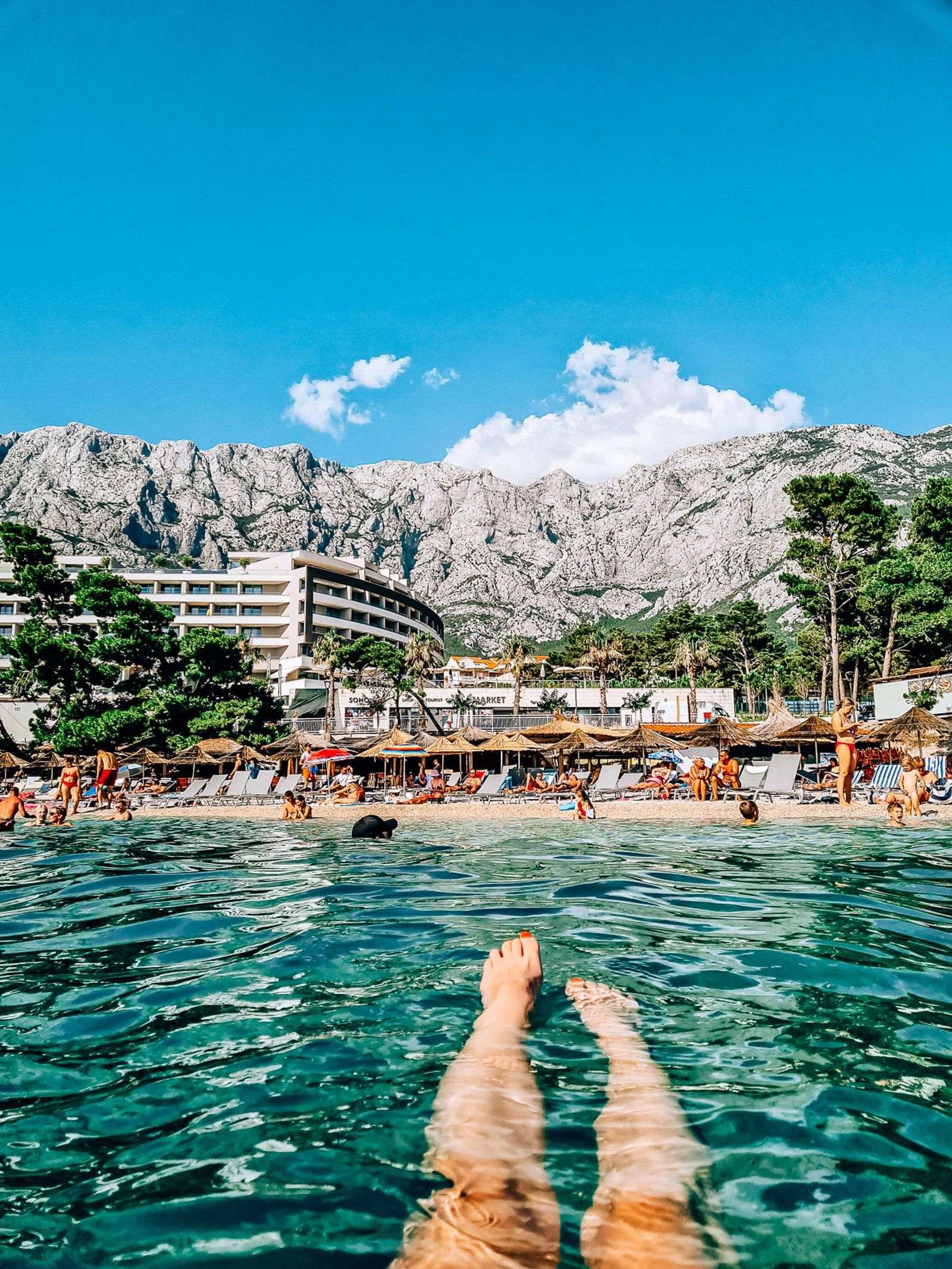 Pool to Beach in Aminess Hotel Resort in Makarska