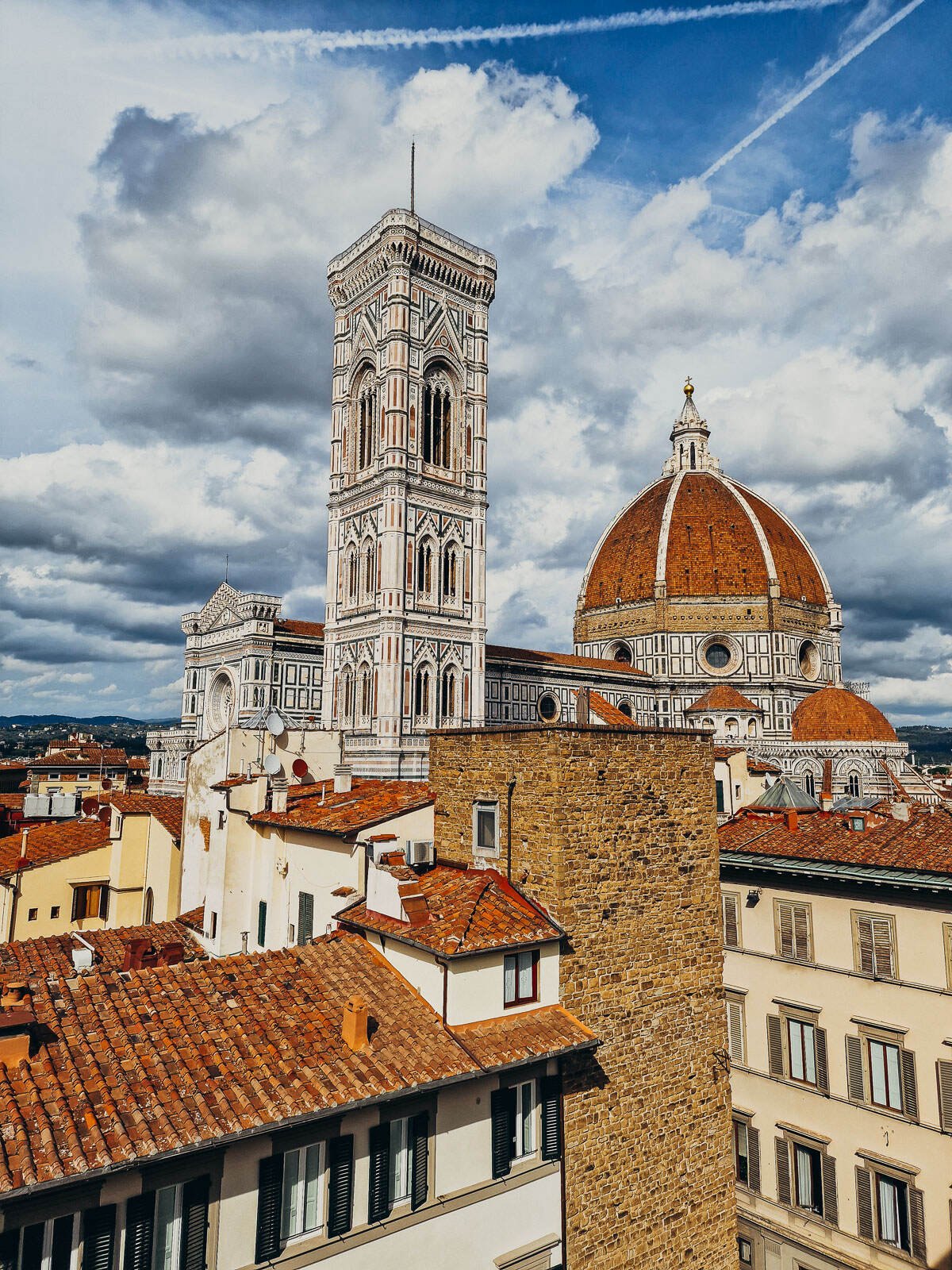 View on Art rooftop bar Florence