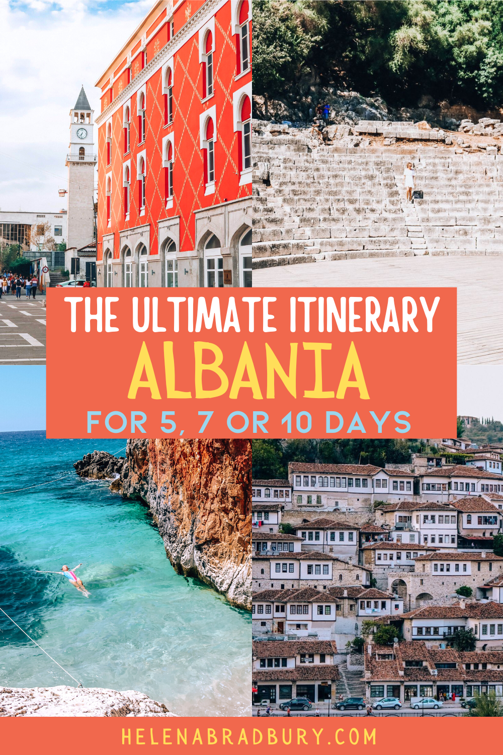 This Albania travel itinerary will help you plan 5 days in Albania, one week in Albania or 10 days in Albania to suit your trip. From the best beaches in Albania to must-visit towns and National Parks | trip to albania | albania road trip | road trip