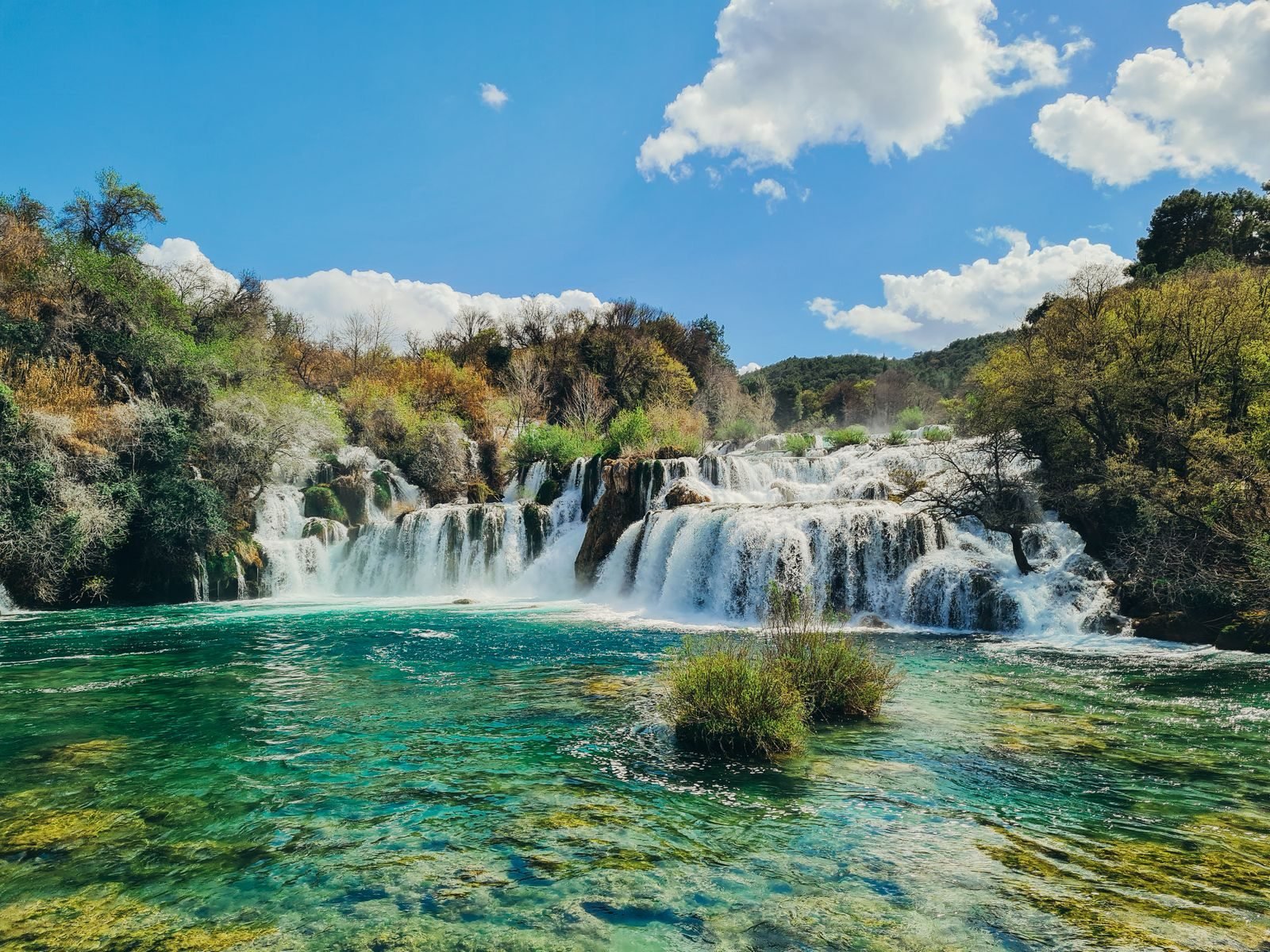 waterfalls at the famous Croatian Krka National Park
