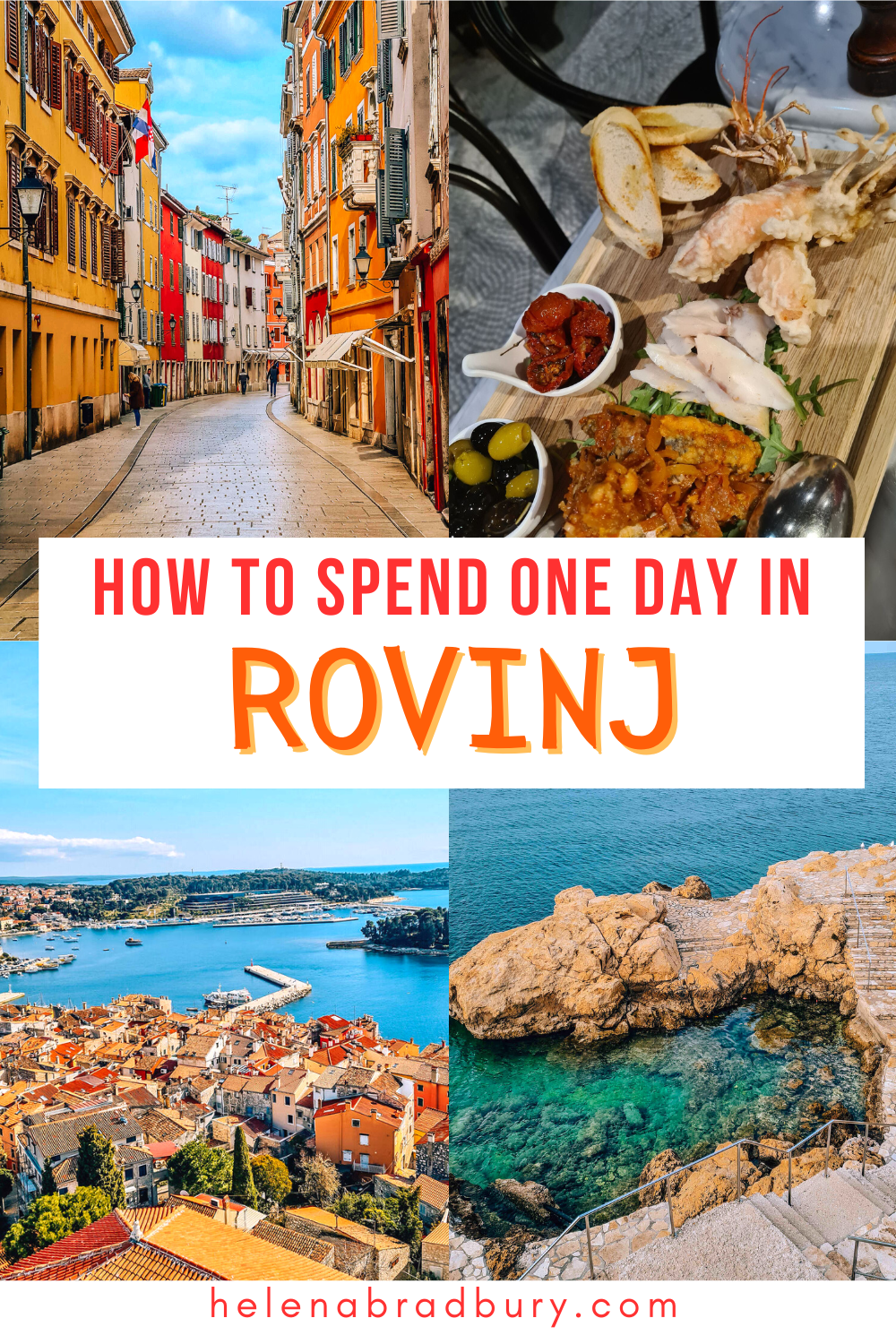 Colourful Venetian streets, a beautiful old town, boat trips, Istrian cuisine, cycling routes, dolphin spotting and more. Make the most of your one day in Rovinj, Croatia with this Rovinj itinerary! | rovinj croatia one day | 1 day in rovinj | rovinj