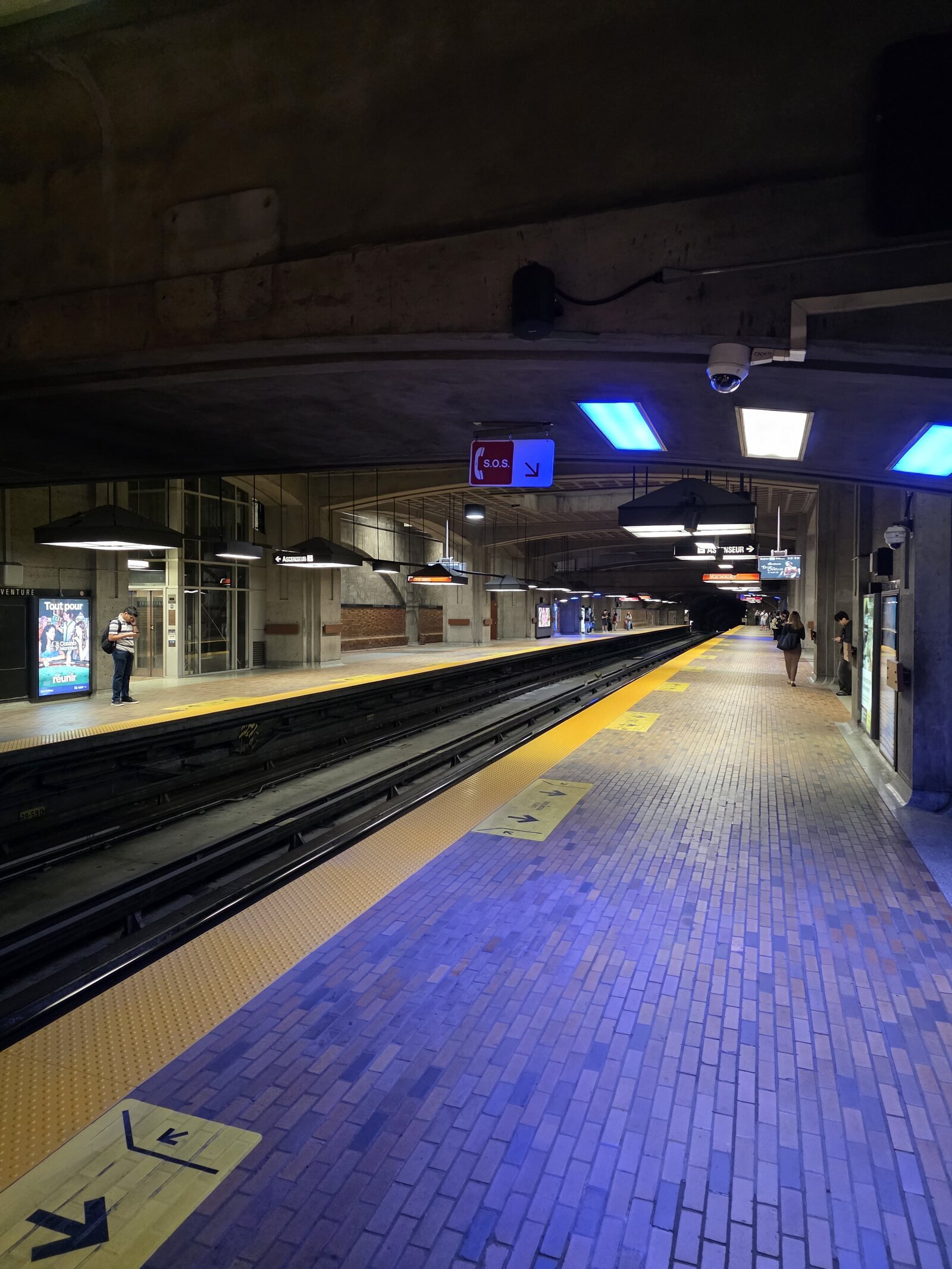 An underground metro station in Montreal, part of Montreal's Underground City