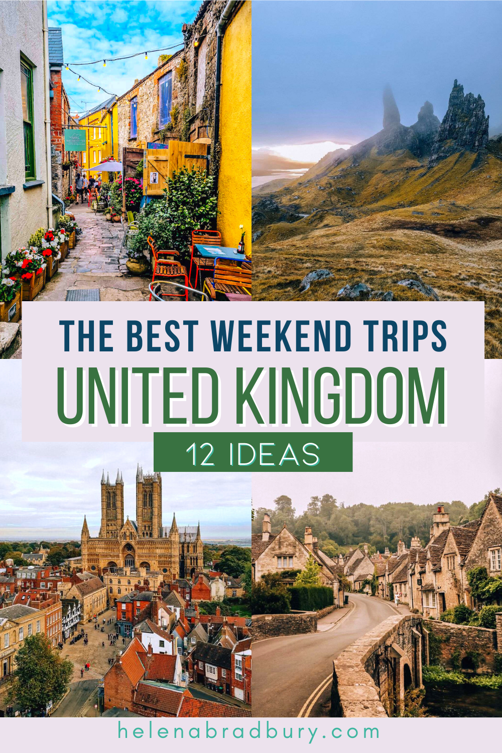 12 ideas for a weekend away in the UK in 2025
