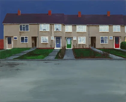 George Shaw, Scenes from The Passion: No. 57 , 1996, Humbrol enamel on board, Royal College of Art, London, courtesy of the artist and the Anthony Wilkinson Gallery, London, © George Shaw 2018