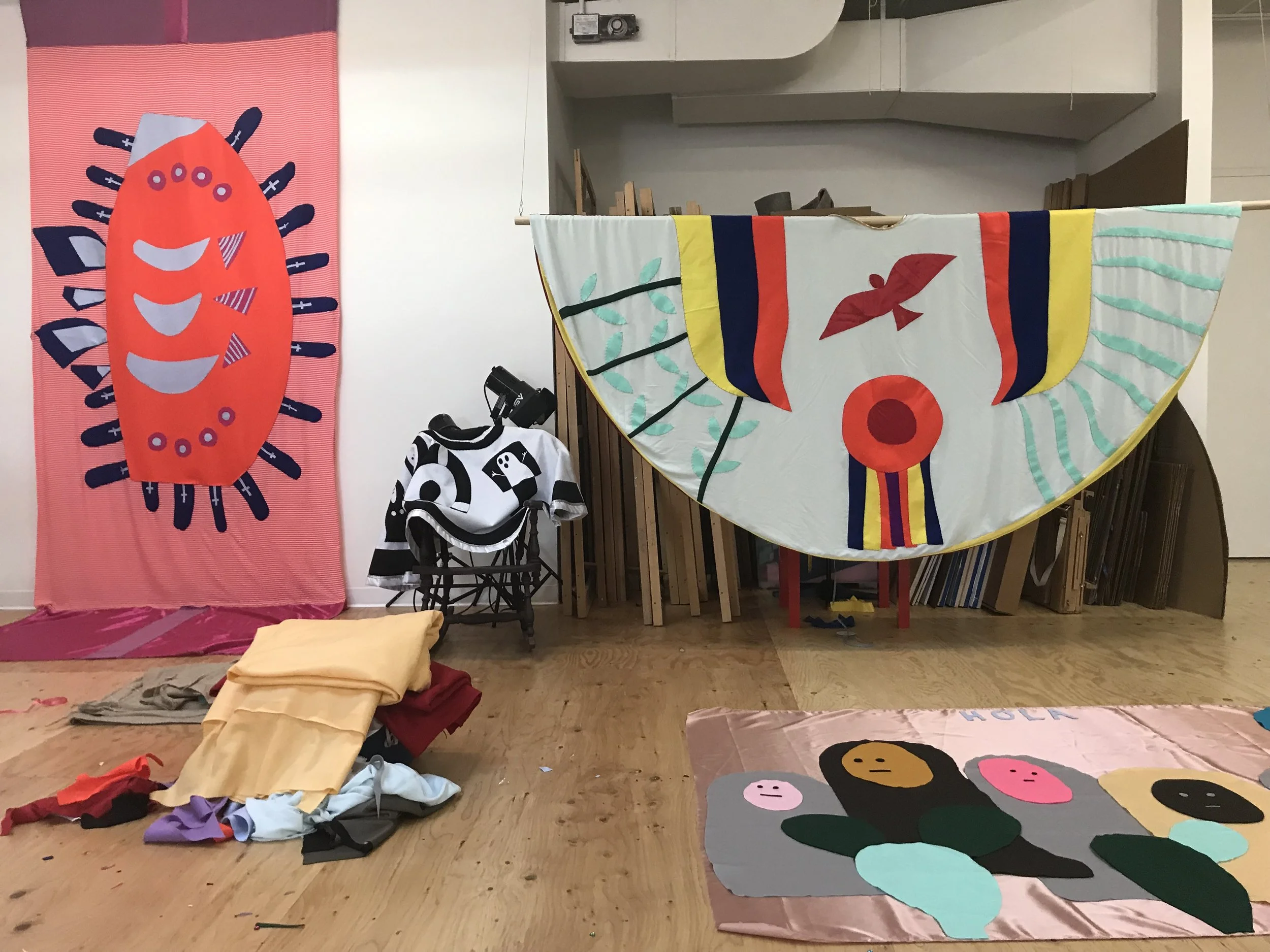 Megan Craig’s studio, January 2019.