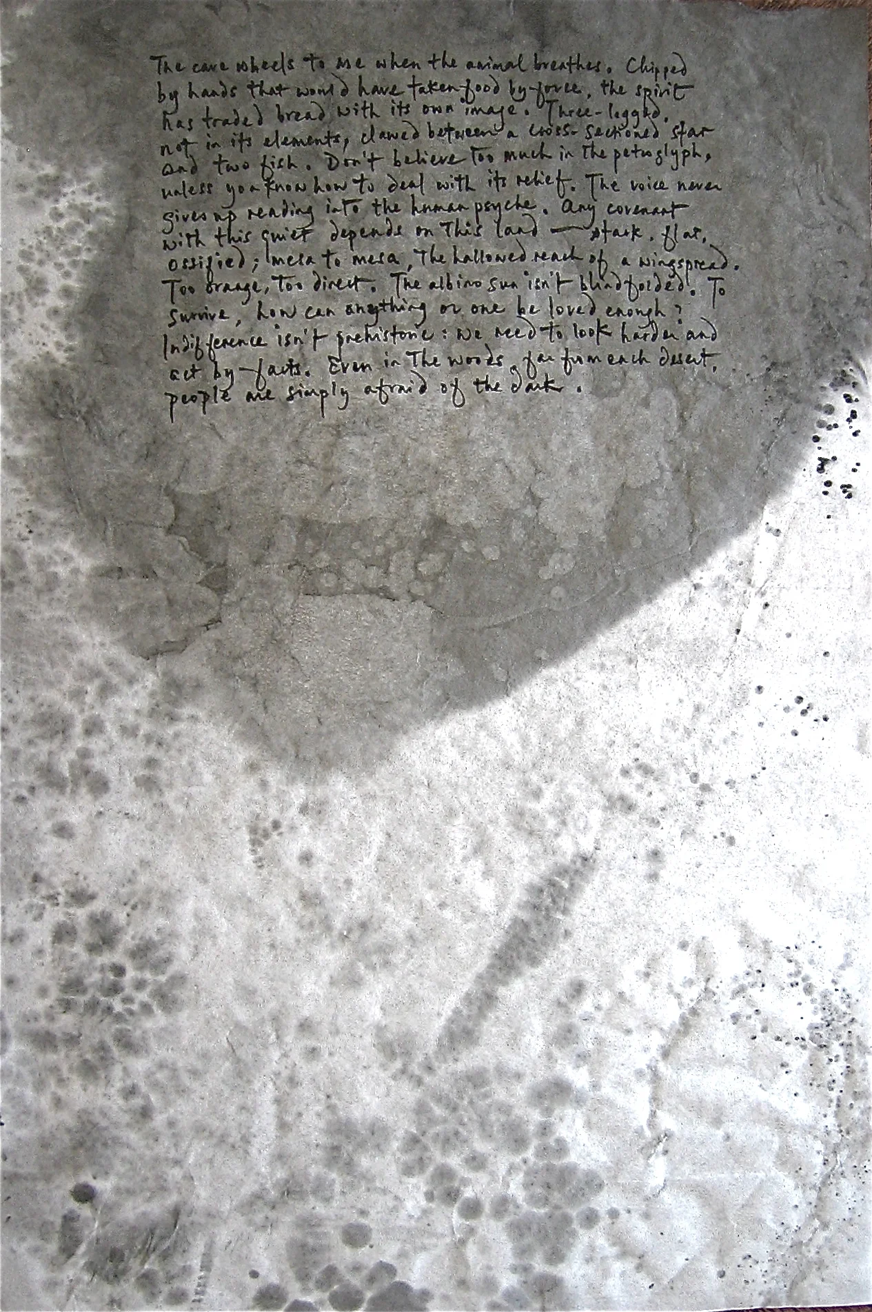 The Scope of Darkness (2019). Ink and washi, Fiona Sze-Lorrain and Fritz Horstman. (photo © Sze-Lorrain)