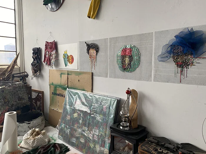Adeniran’s Studio at Erector Square. November 2020. Credit: N. Herrans.