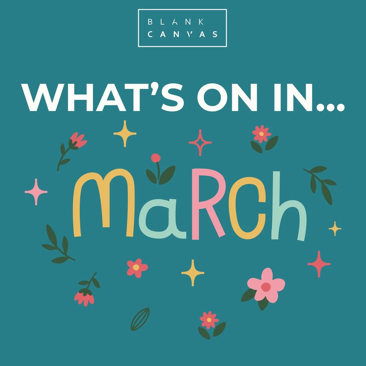 🌼✨ What&rsquo;s On in March at Blank Canvas?! ✨🌼

All our usual Blank Canvas activities are back and bringing the fun&hellip; BUT Week 2 is extra special!! 🇺🇸🎉

Our friends from Green Acres are joining us for the whole week and they&rsquo;ll be 