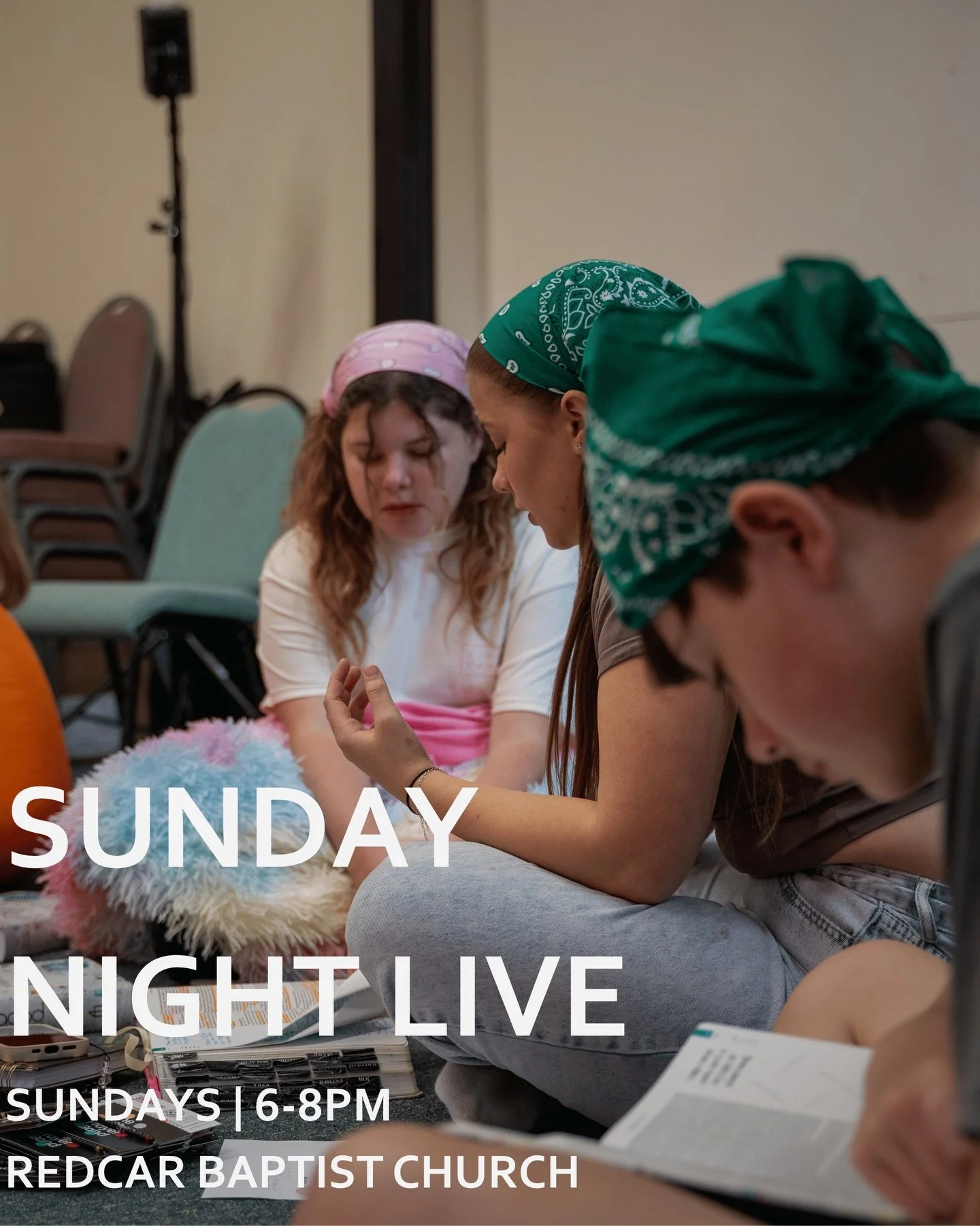 SUNDAY NIGHT LIVE

Sunday Night Live is a space to explore faith and understand what it means to follow Jesus. We hang out together, have the chance to play games, worship and unpack what it means to follow Jesus.

SUNDAYS | Redcar Baptist Church 
6-