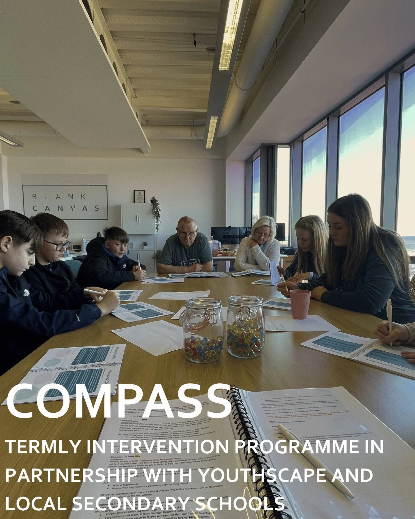 COMPASS

Developed by Youthscape, a national youth charity, Compass is a bold intervention programme that seeks out those most at-risk and works to change their life trajectory. This six-session series works with those in Year 9, at a decisive time b