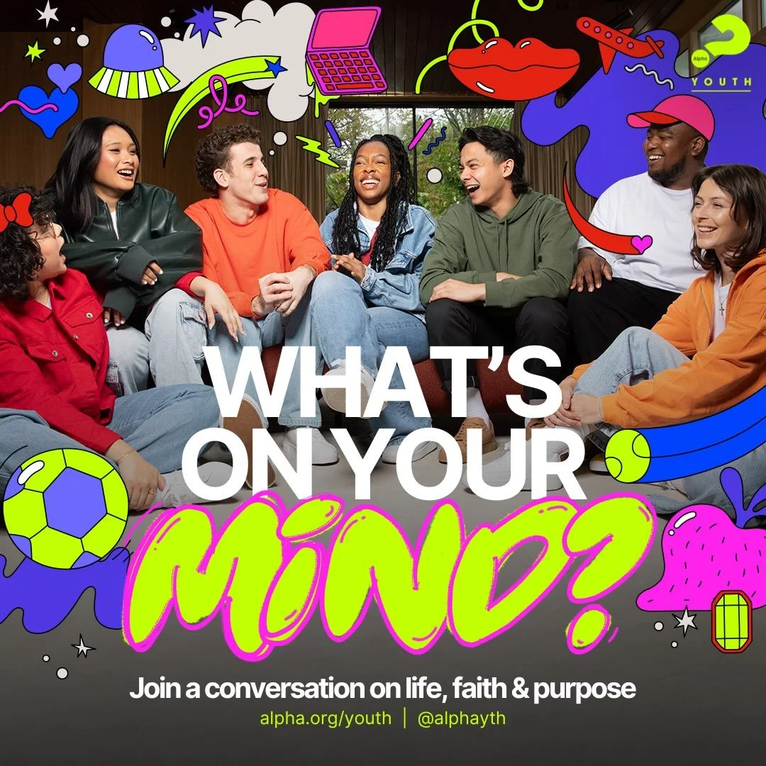 🧠 WHAT&rsquo;S ON YOUR MIND?

Big questions. Real conversations. Zero pressure. 💭

Alpha Youth is here! 🚀 Come hang out, bring your mates and explore life, faith &amp; purpose together.

📅 Sunday 11th October
⏰ 7&ndash;8:30pm
📍 Redcar Baptist Ch