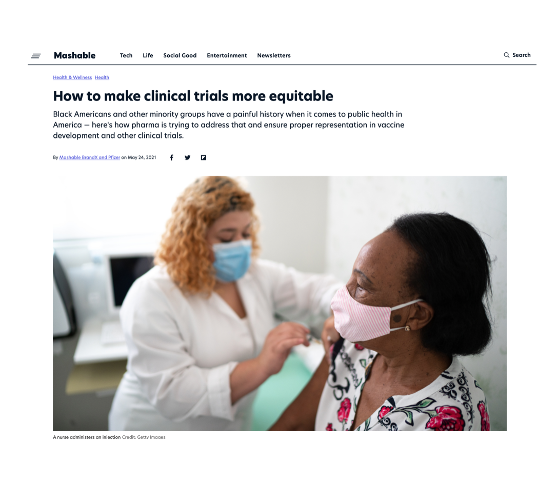 Mashable | Pfizer